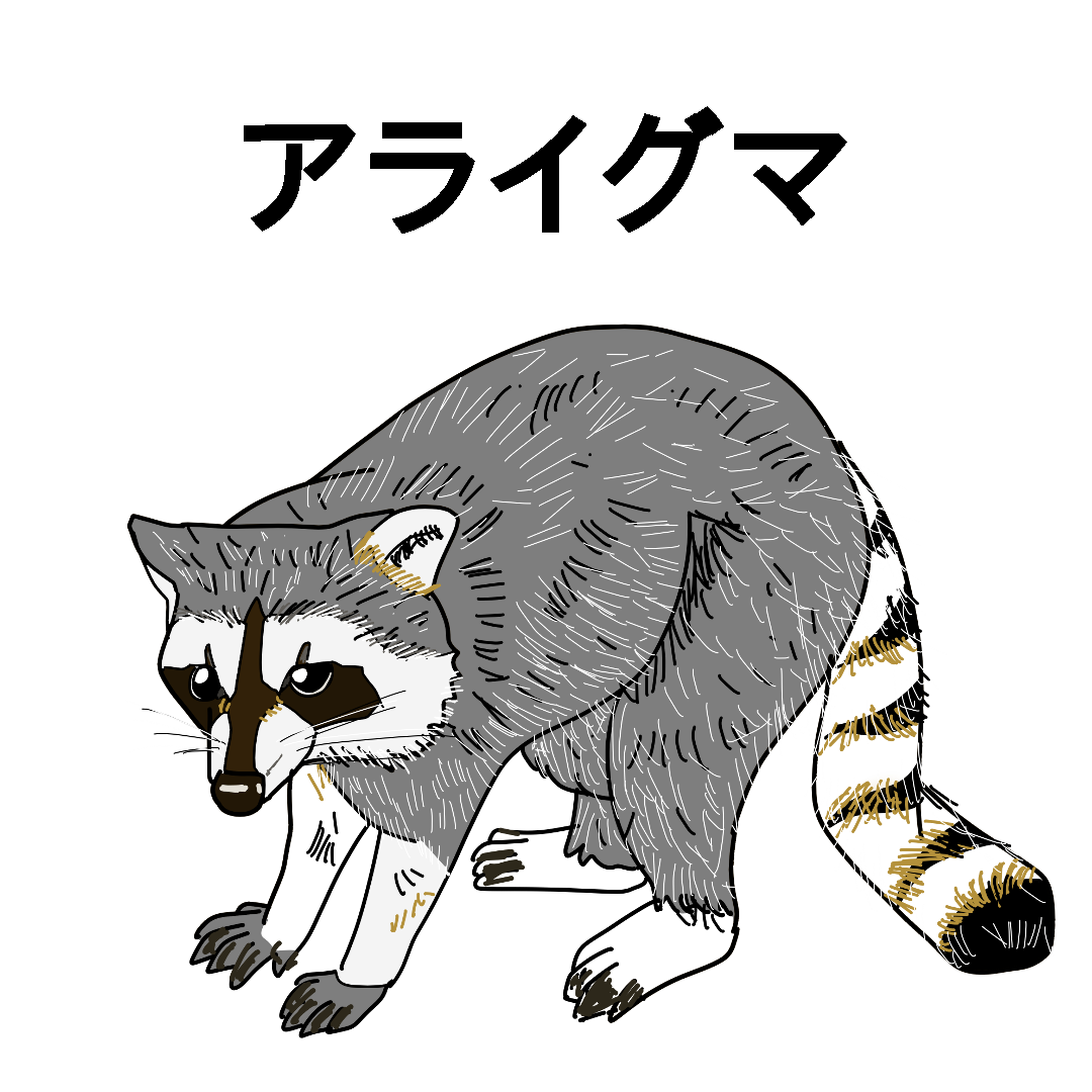 永漢日語 毎日1単語1フレーズ 哺乳類 11 11 木 アライグマ 中国語 浣熊 アライグマ は木 き 登 のぼ りや水 すい 泳 えい がじょうずで カニ 魚 さかな カエル 果 か 実 じつ 昆 こん 虫 ちゅう などなんでも食 た べる 浣熊擅長爬樹和游泳 螃蟹 魚