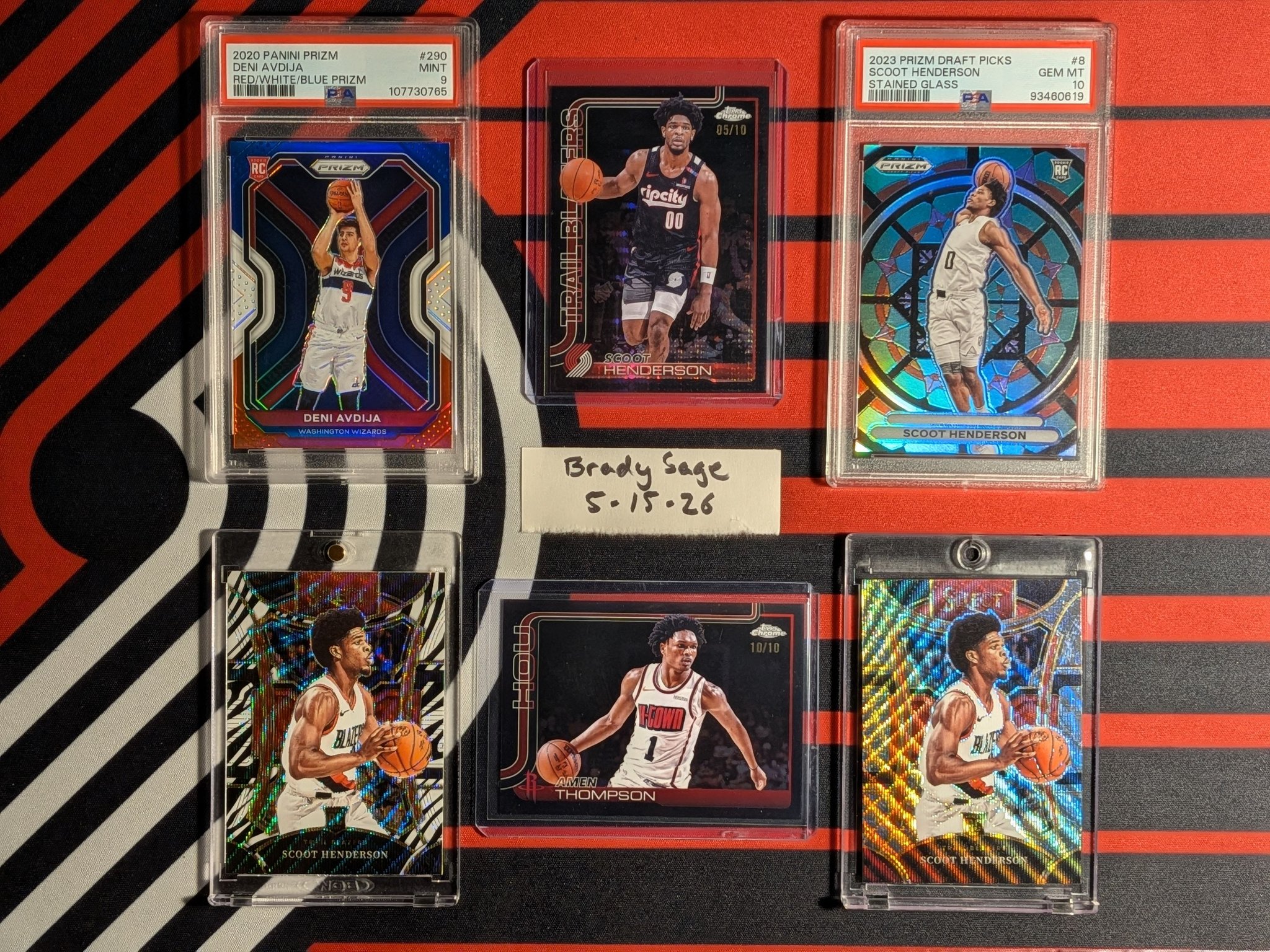 Scoot Henderson and Deni Avdija basketball cards for sale