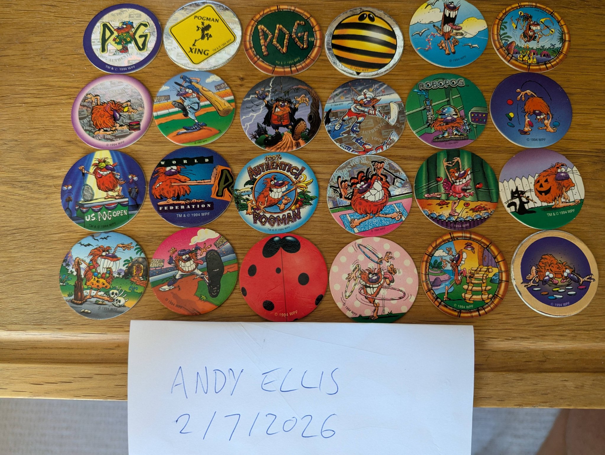 Looking for classic red pogman and selling kinis and pogs sets?