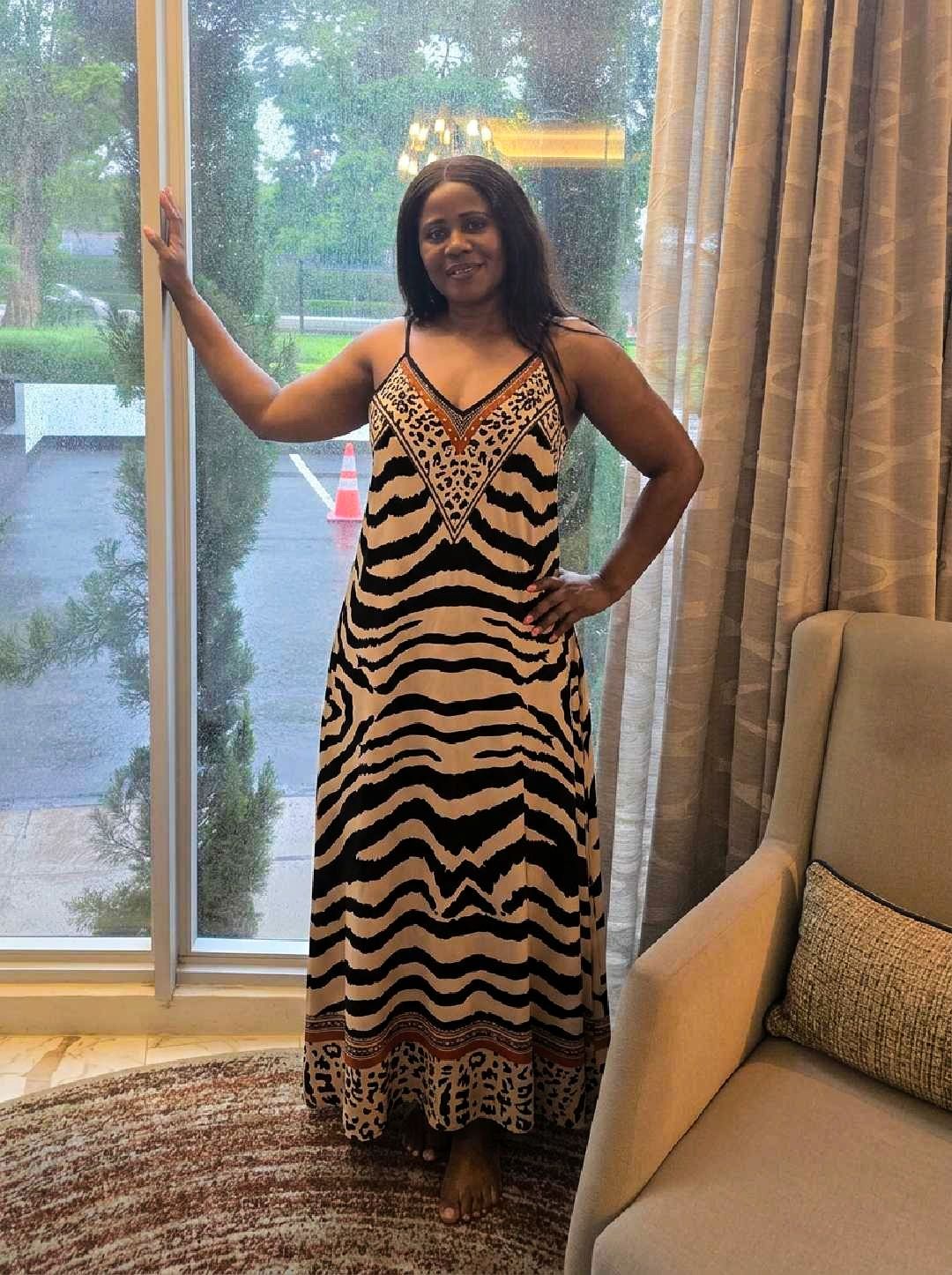 brown felt dress cute, might delete later... just kidding, this Amazon is staying 😍