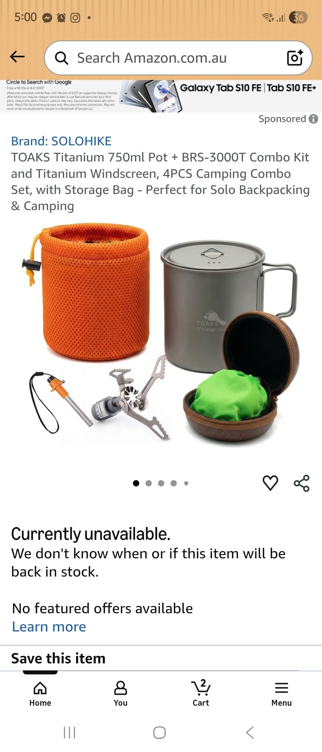 Ultralight backpacking cook set evolution