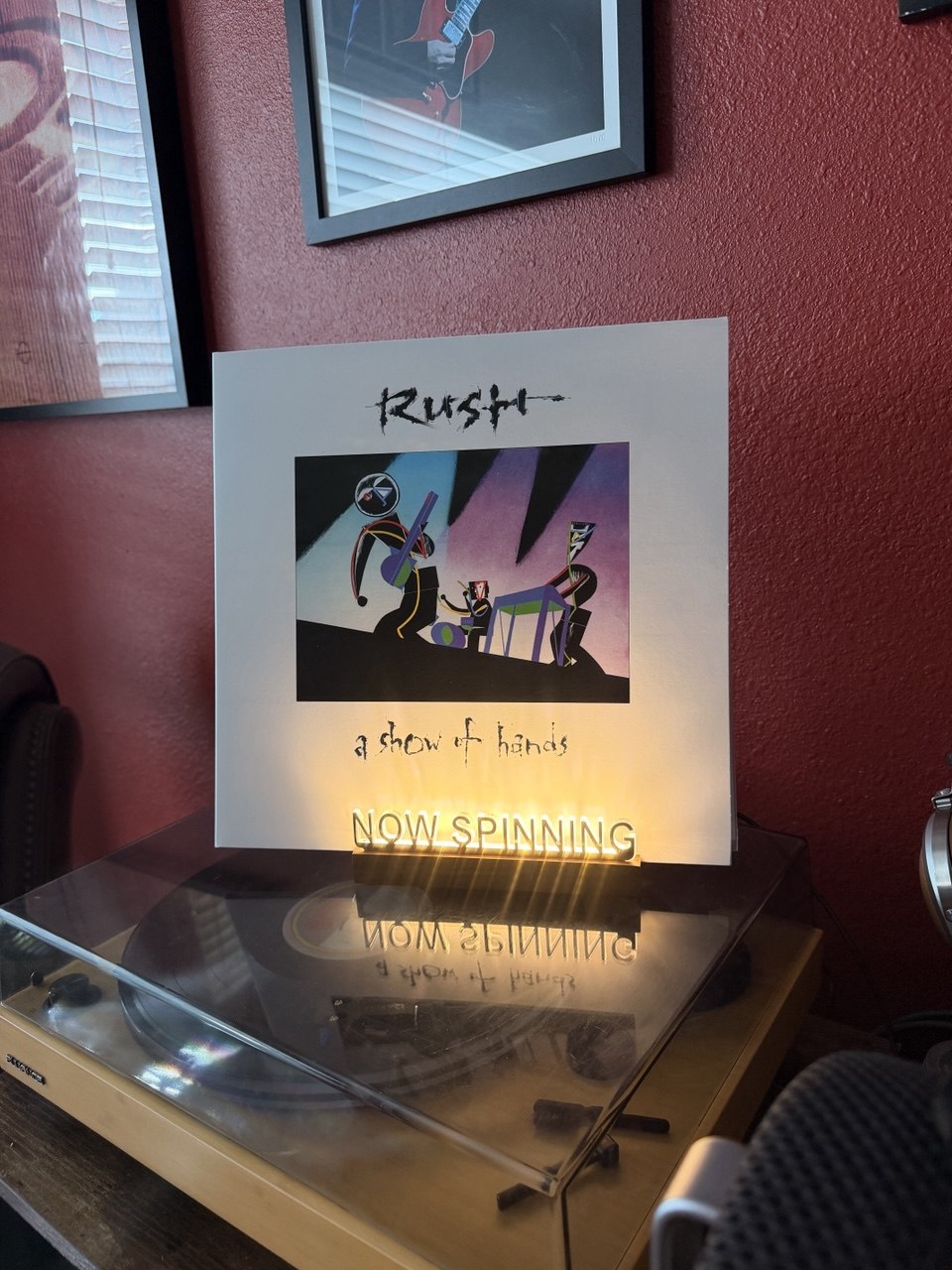 Rush's A Show of Hands live album on vinyl