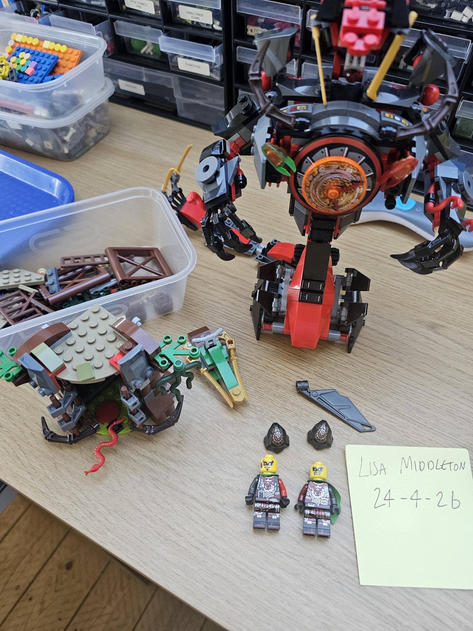 Lego Ninjago set 85% complete with Time Twins minifigures for sale