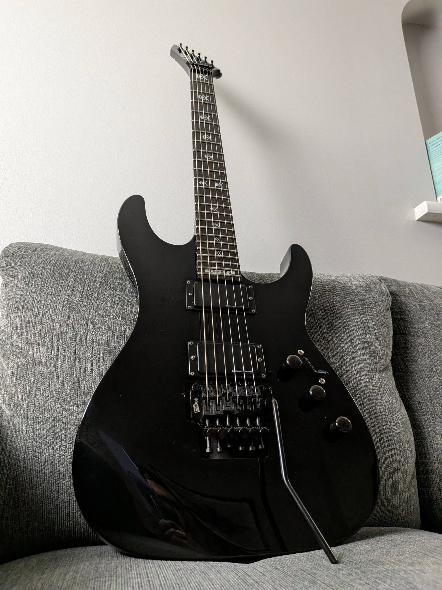 Upgraded LTD KH 202 guitar with Seymour Duncan Blackouts