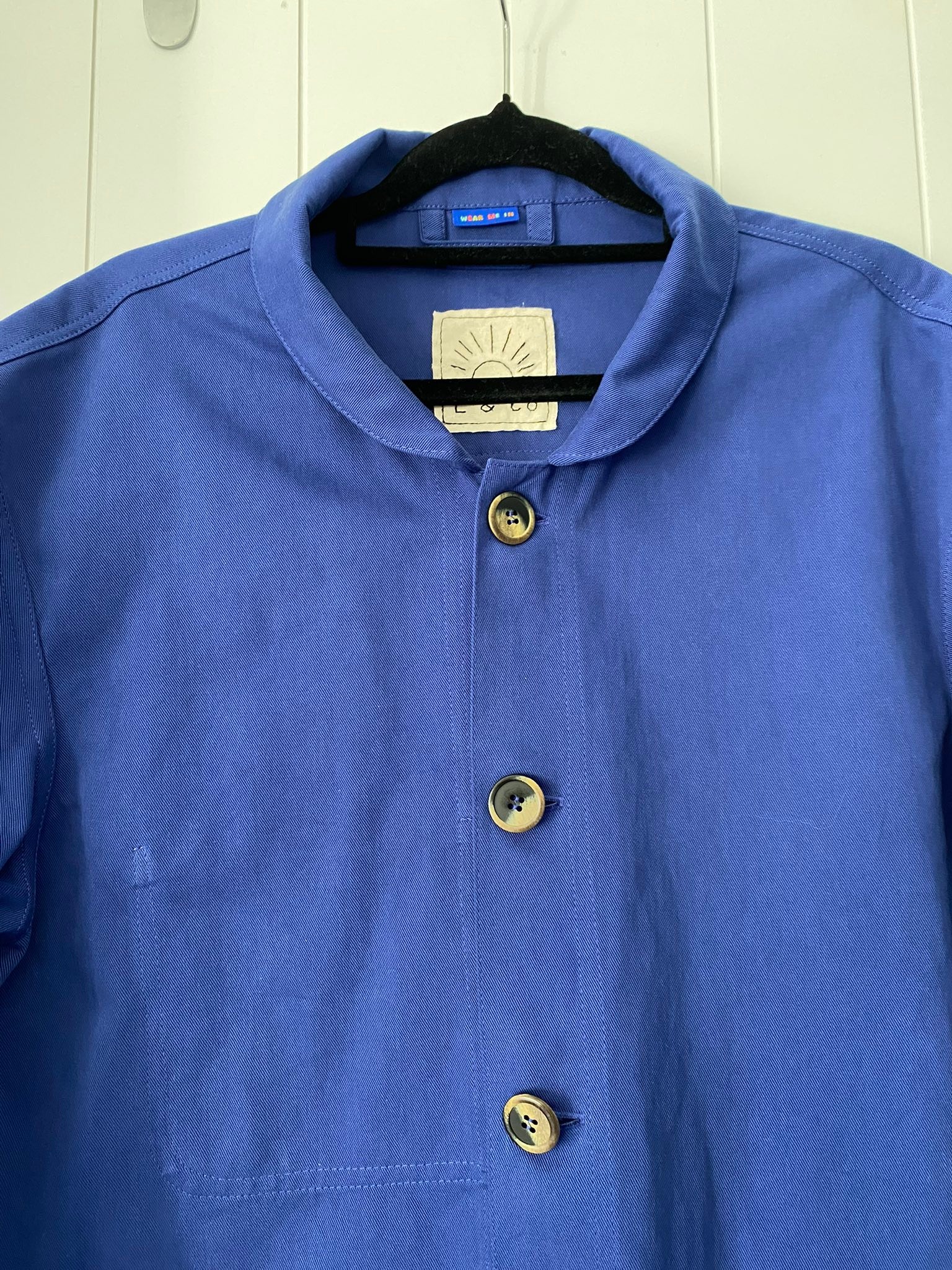 Handmade chore jacket for son using Arbor shirt inspiration