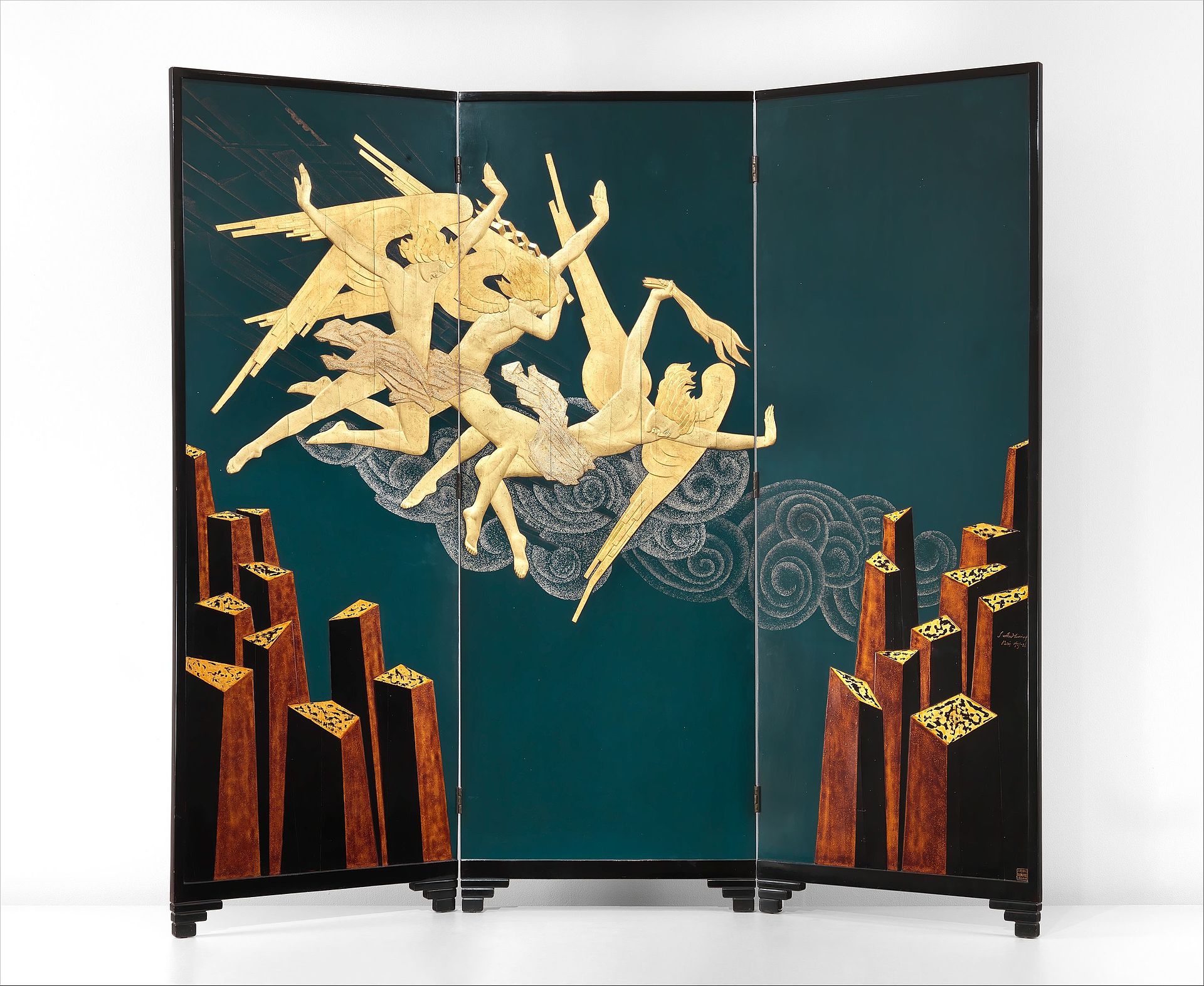 Jean Dunand's Fortissimo screen at the Metropolitan Museum of Art