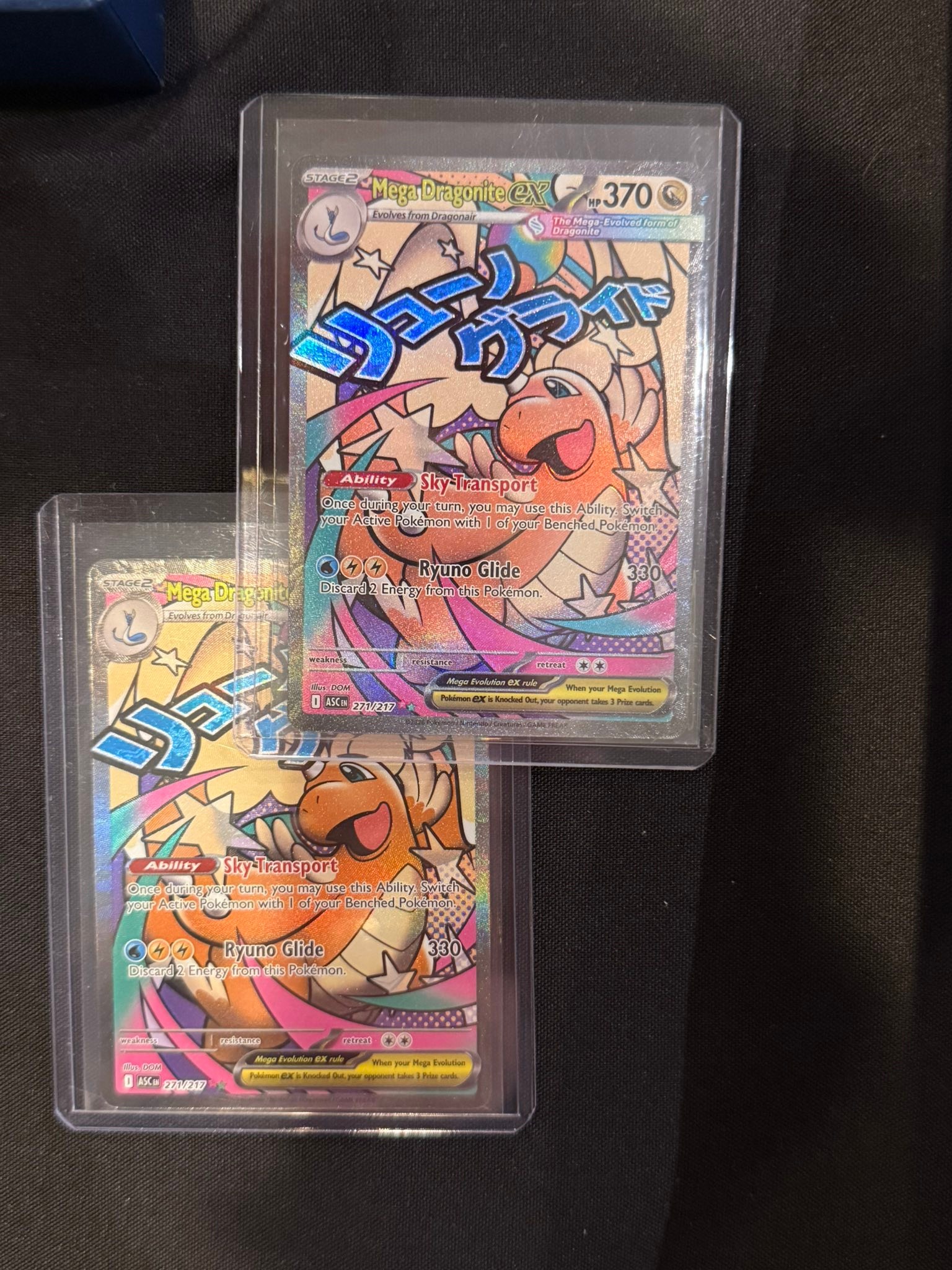 Fixing ink color issue on Dragonite Pokémon card