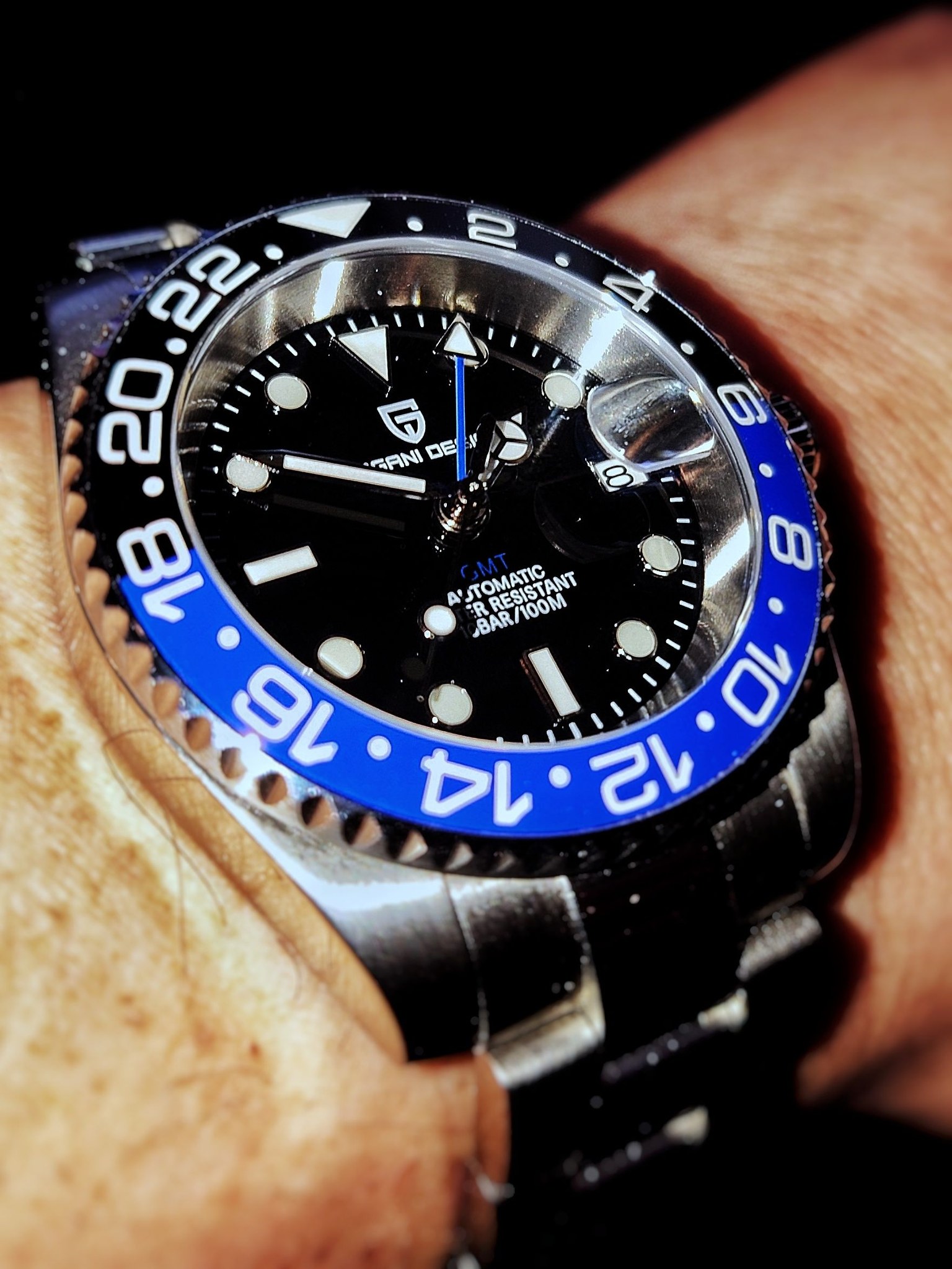 Pagani design Rolex GMT master II homage watch