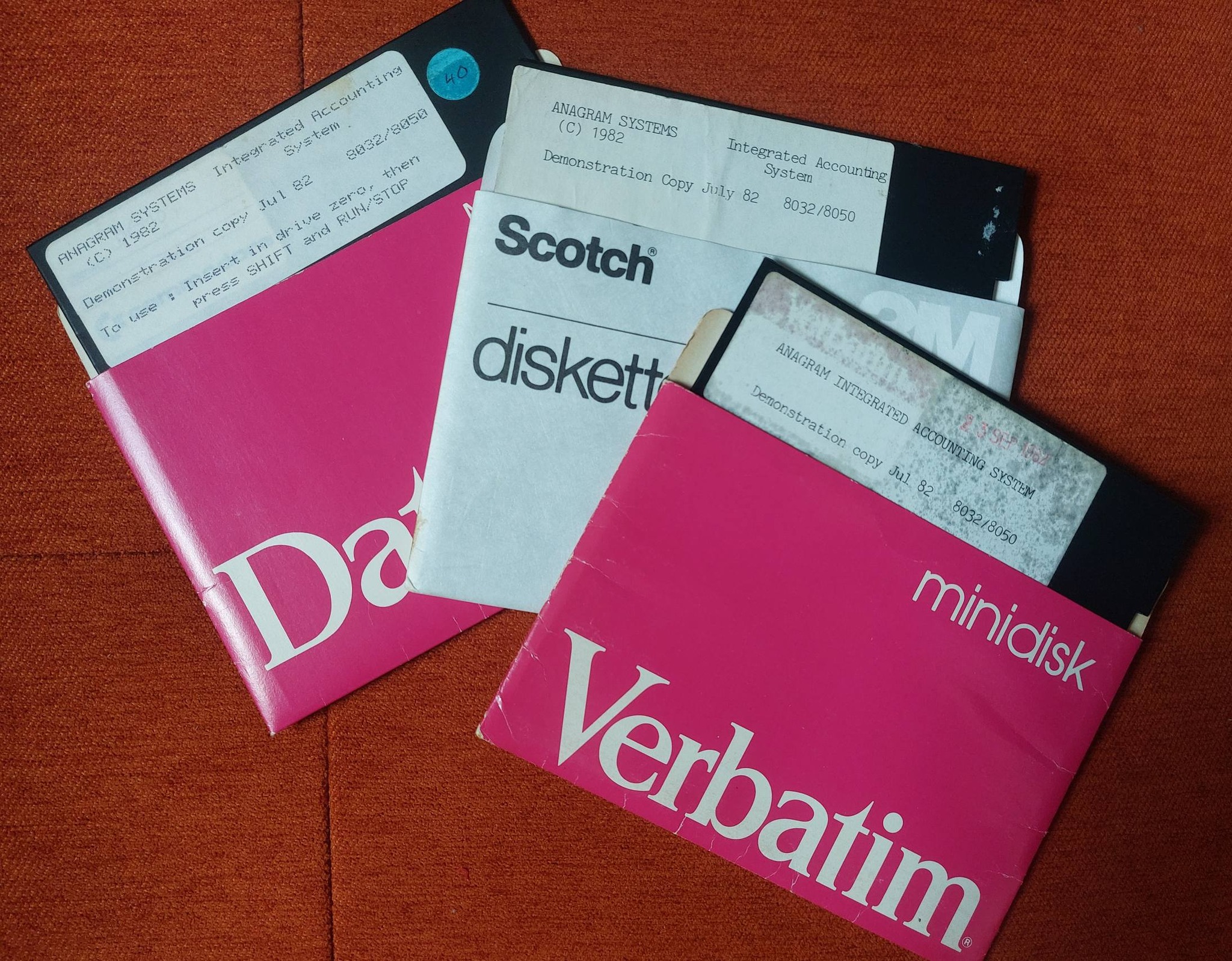 写真まとめ① Rare Anagram Systems disks for Commodore PET up for project or