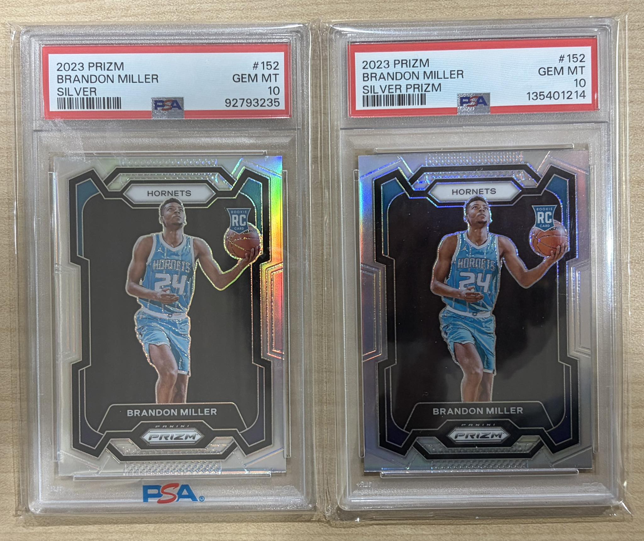 2023-24 Prizm Brandon Miller 銀亮PSA10 售出附上卡淘最新成交價