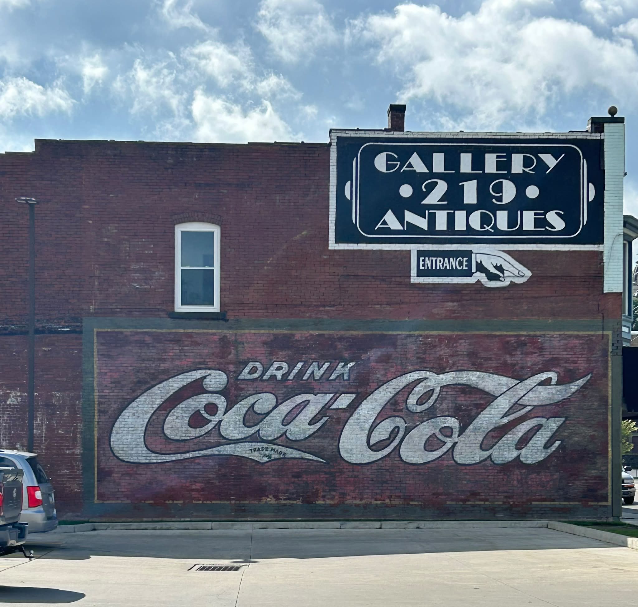 Vintage Coca-Cola sign in Ridgway, PA