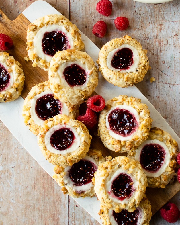 Blue Jean Chef - Raspberry Cream Cheese Thumbprint Cookies... | Facebook
