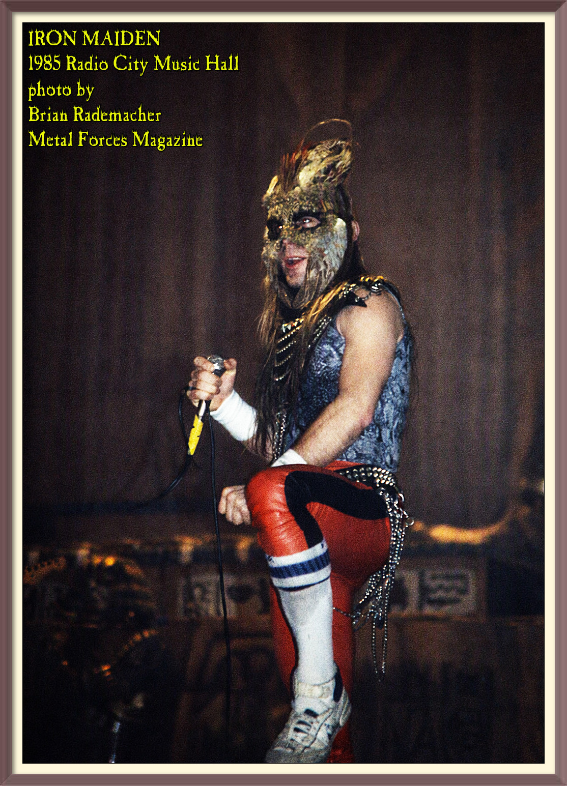Adrian Smith of IRON MAIDEN Photo from Young Guitar Magazine, May