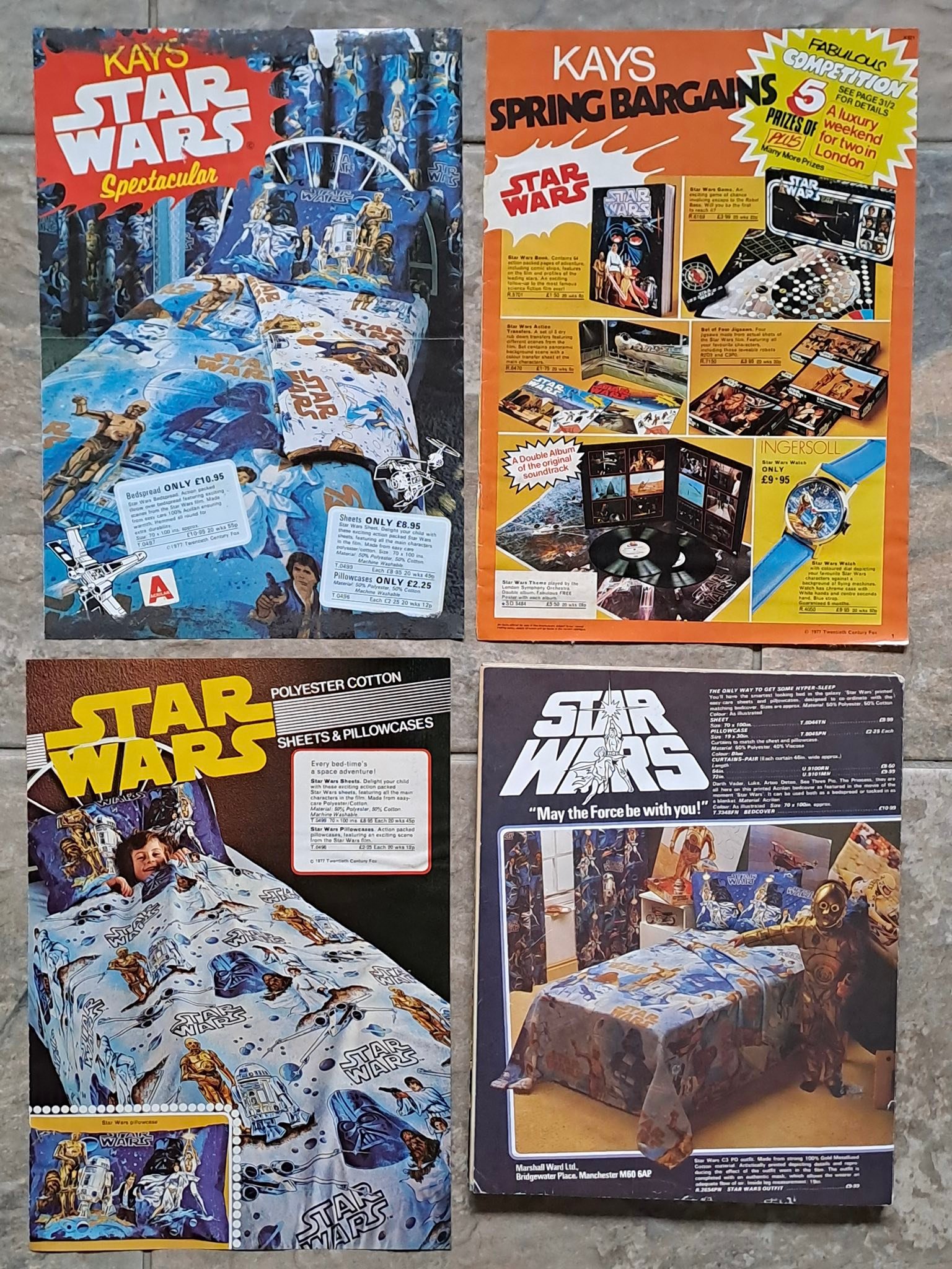 Star Wars pajamas for the entire familySEARS catalog circa 1978