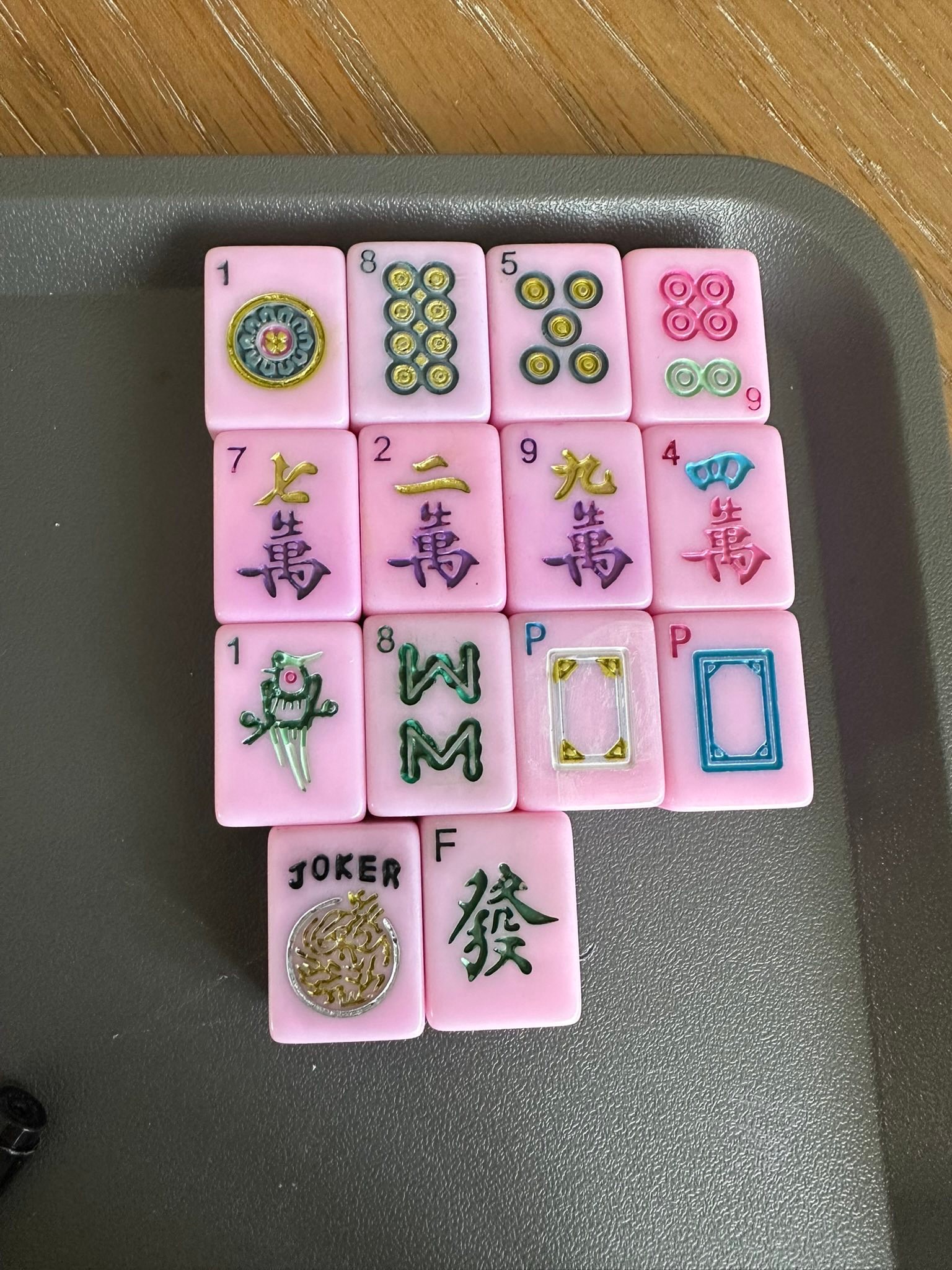 Hobby lobby Mah Jongg tiles with Kingsart and Uni Posca pens