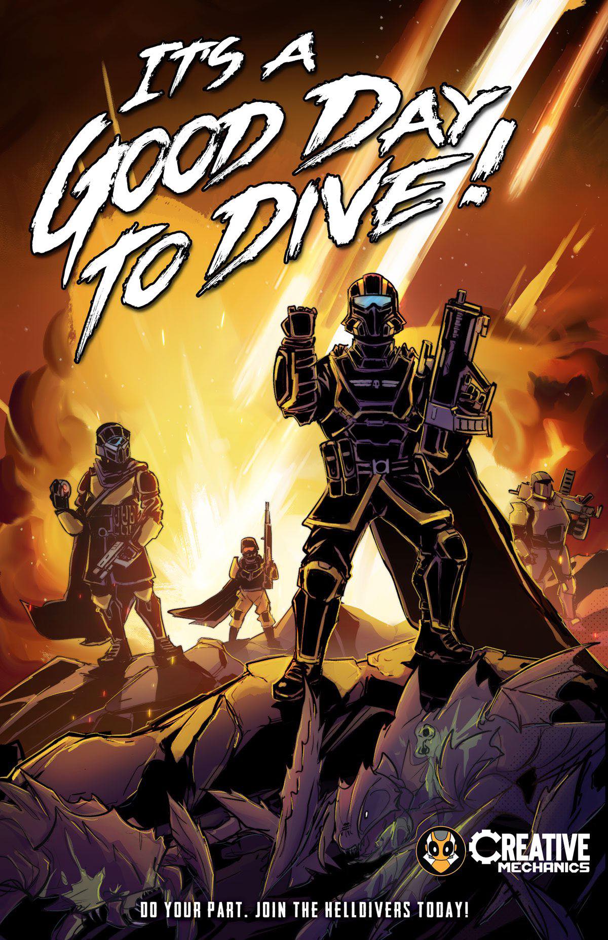 Helldivers 2 game artwork shared