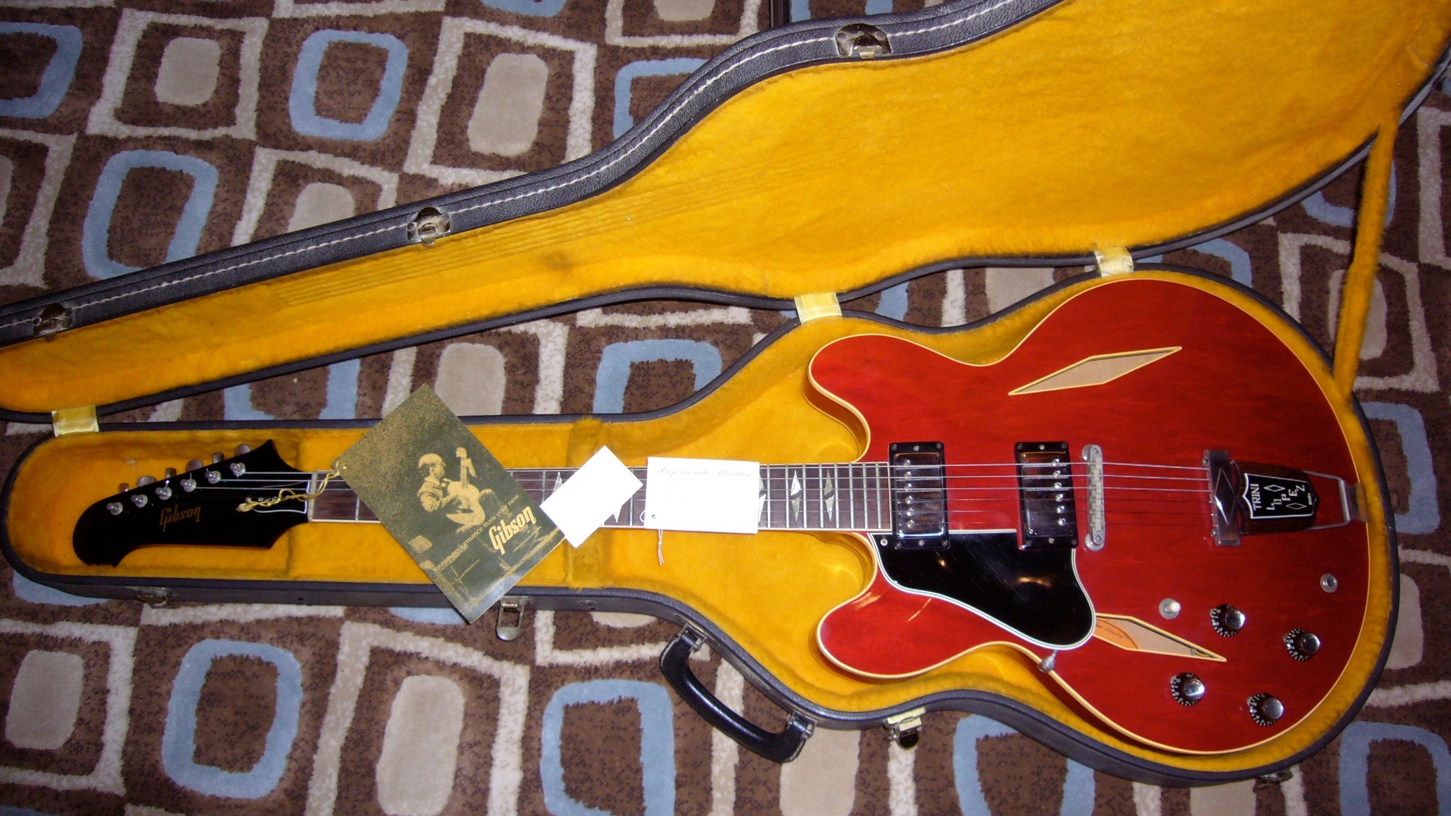 My mint lefty '65 Trini Lopez Standard w/all the case candy!