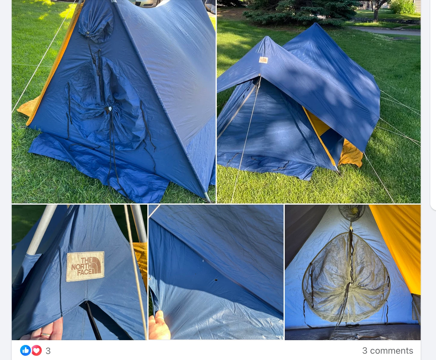 Vintage North Face A-frame tent for sale