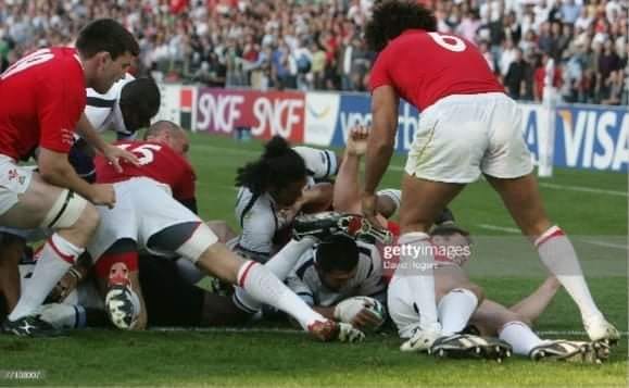 Fiji beats Wales in 2007 Rugby World Cup