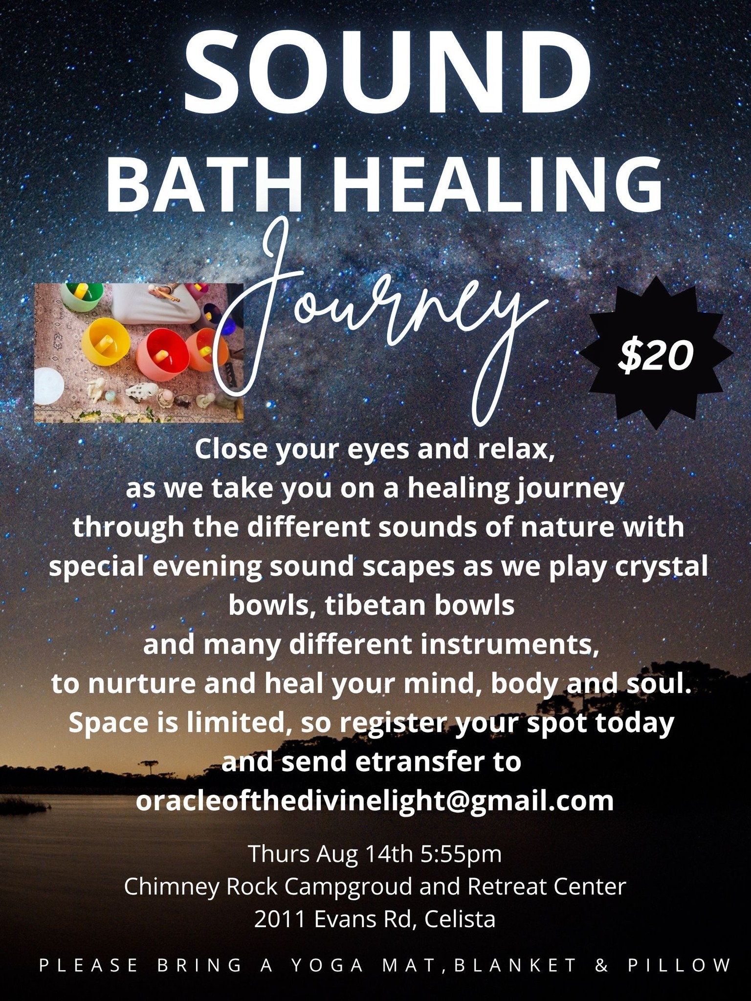 Sound healing journey in Klamath Falls for stress relief and inner 
