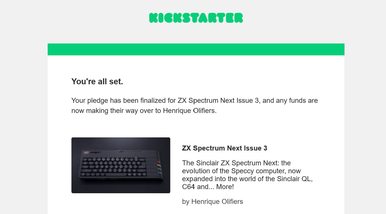 ZX Spectrum Next Issue 3 Upgrade Board Delivery Charge Revealed