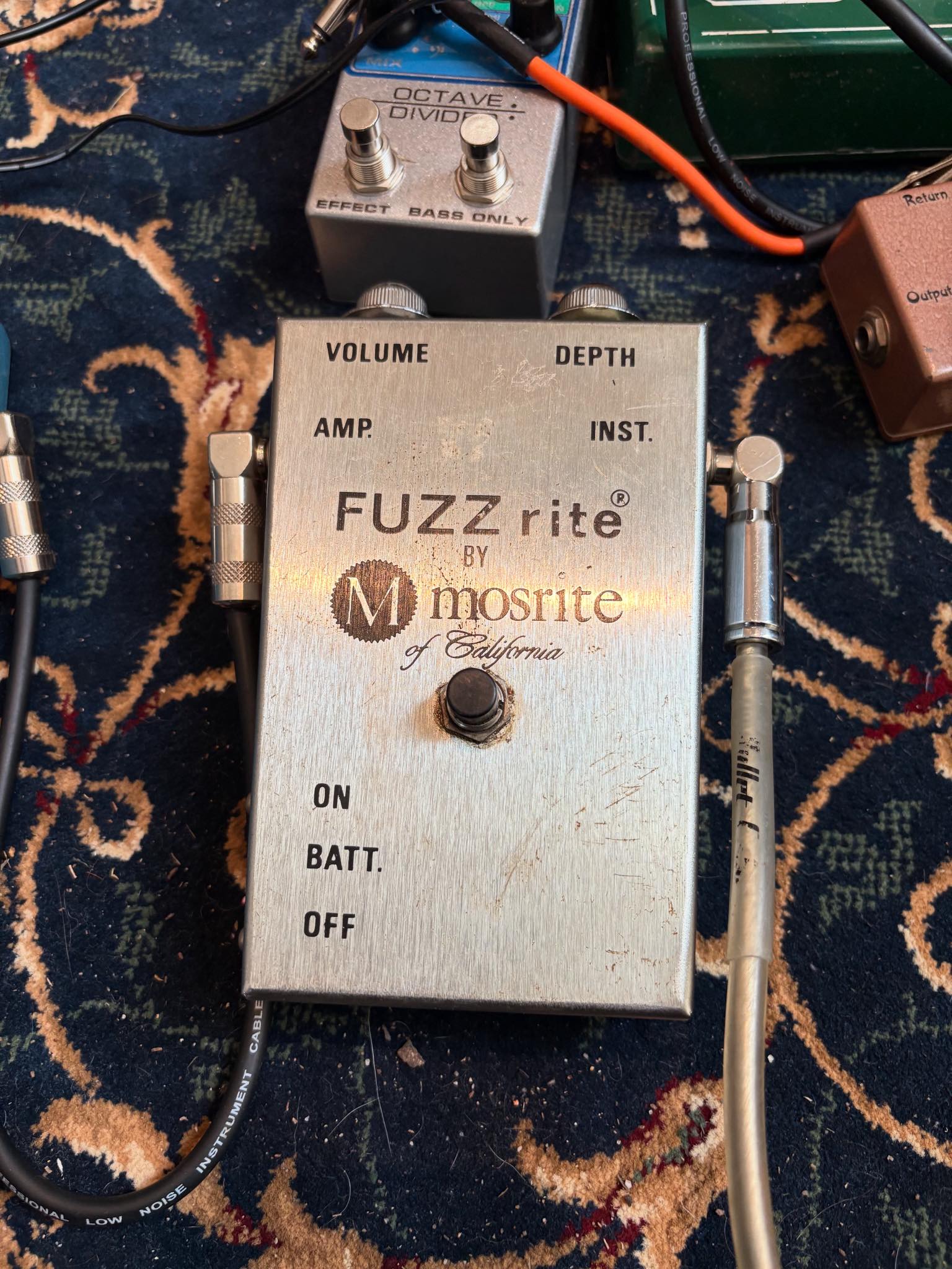 Vintage Mosrite Fuzz Rite guitar pedal