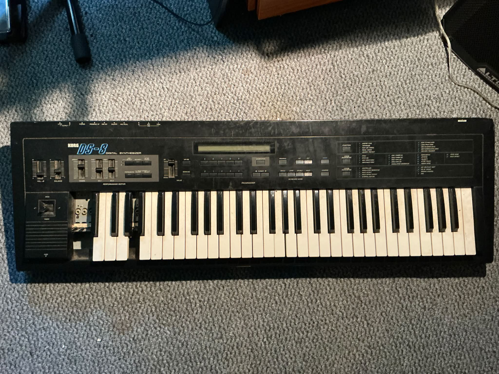 Korg DS-8 synthesizer for sale with some cosmetic damage