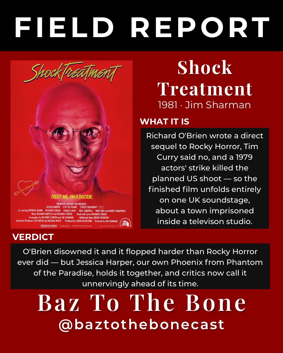 Looking for anything from Shock Treatment(1981).