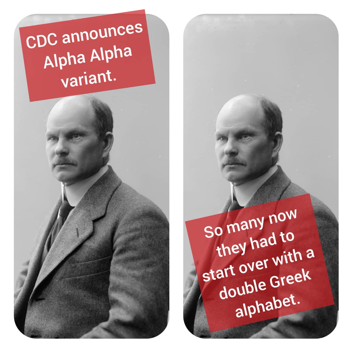 Joe Ditzel - CDC announces alpha alpha variant.... | Facebook