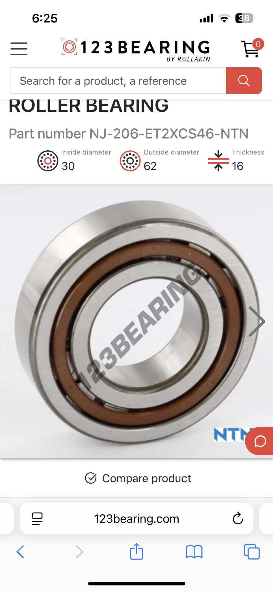 Koyo Yamaha YZ250 Crank Main Bearings – Set Of 2 – Motocross Moto-X
