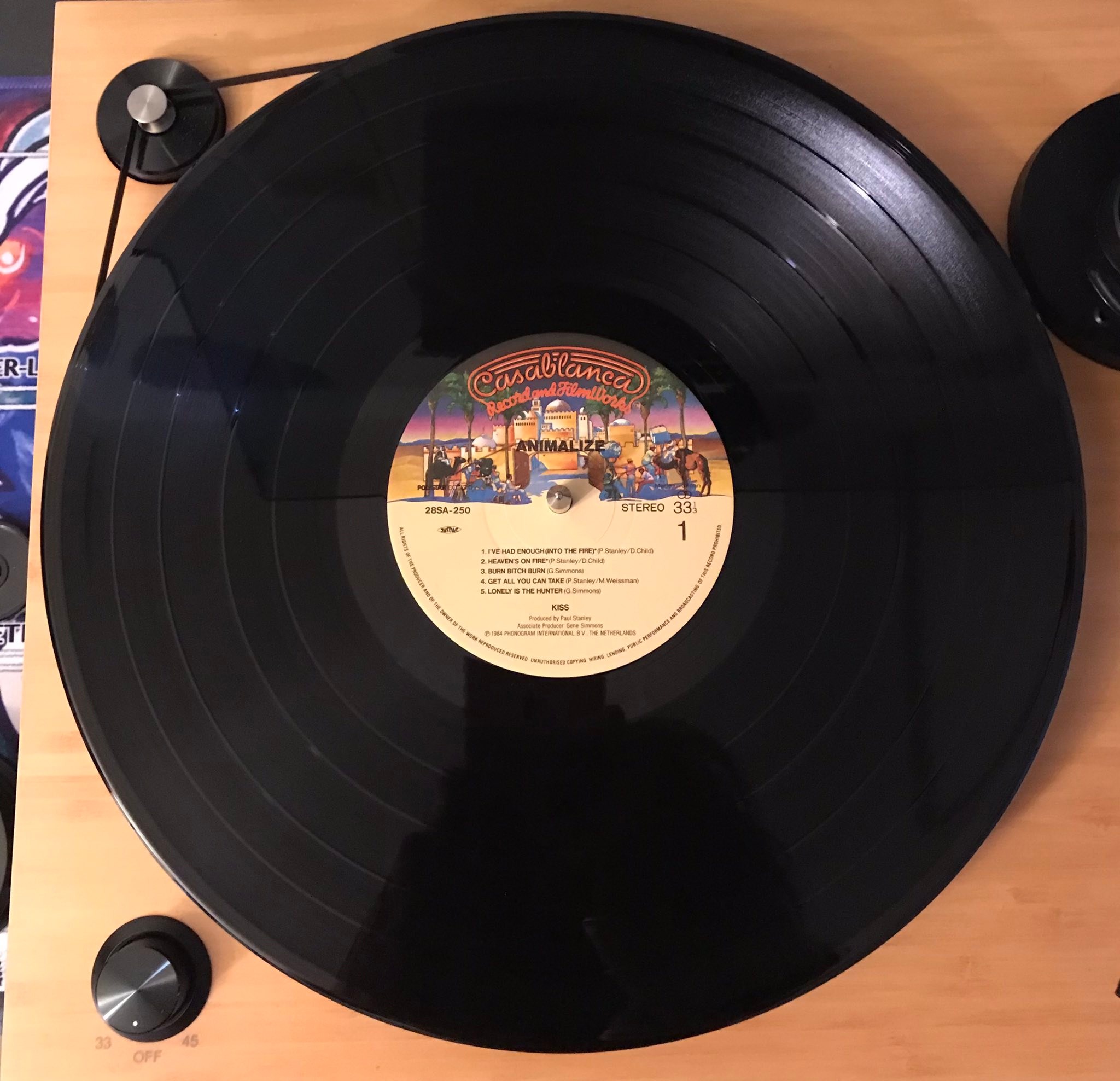 Kiss' Animalize album 1984 Japan press