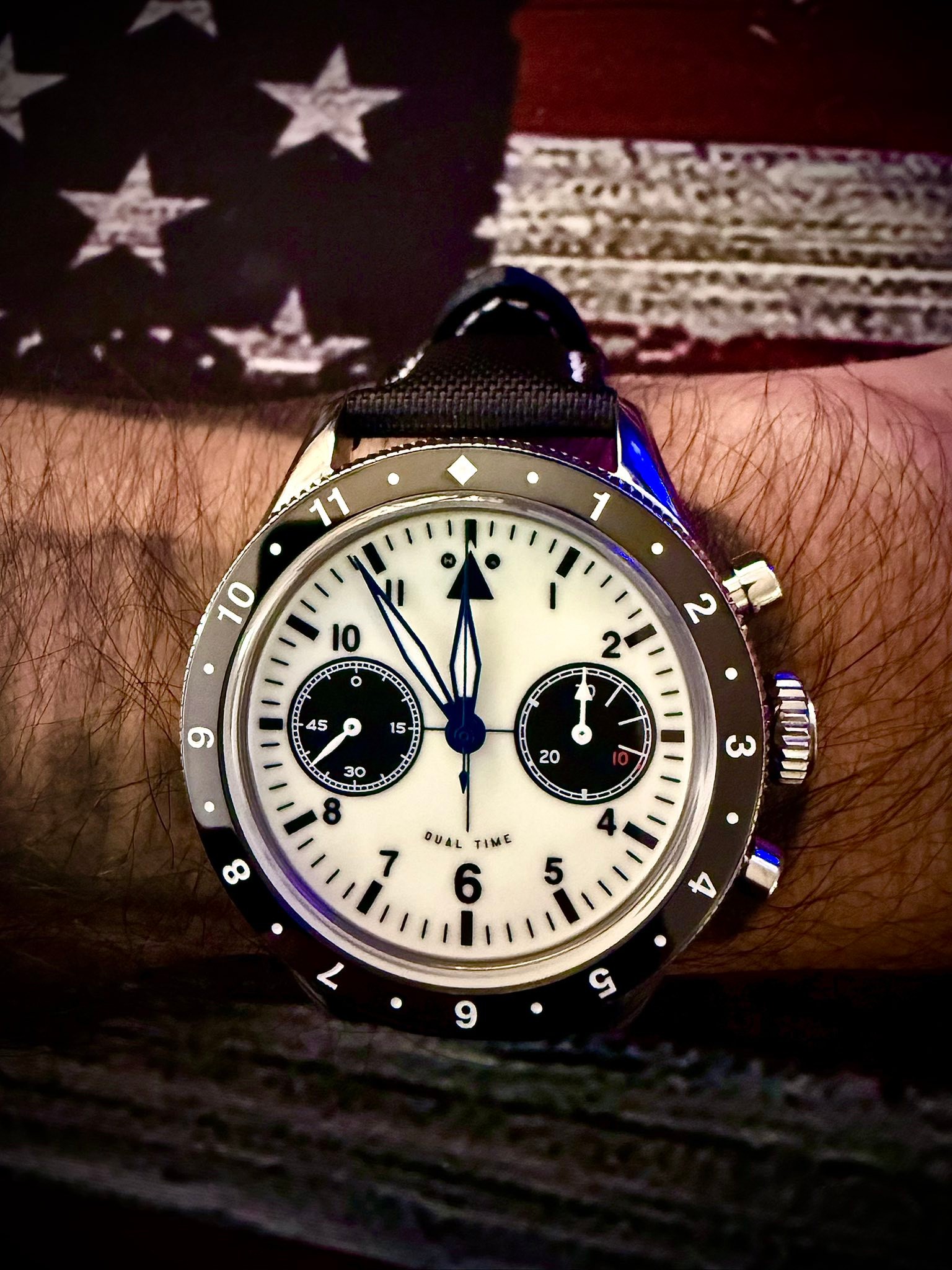 Hemel/Islander Collaboration for Mechanical Chronograph Pilots 