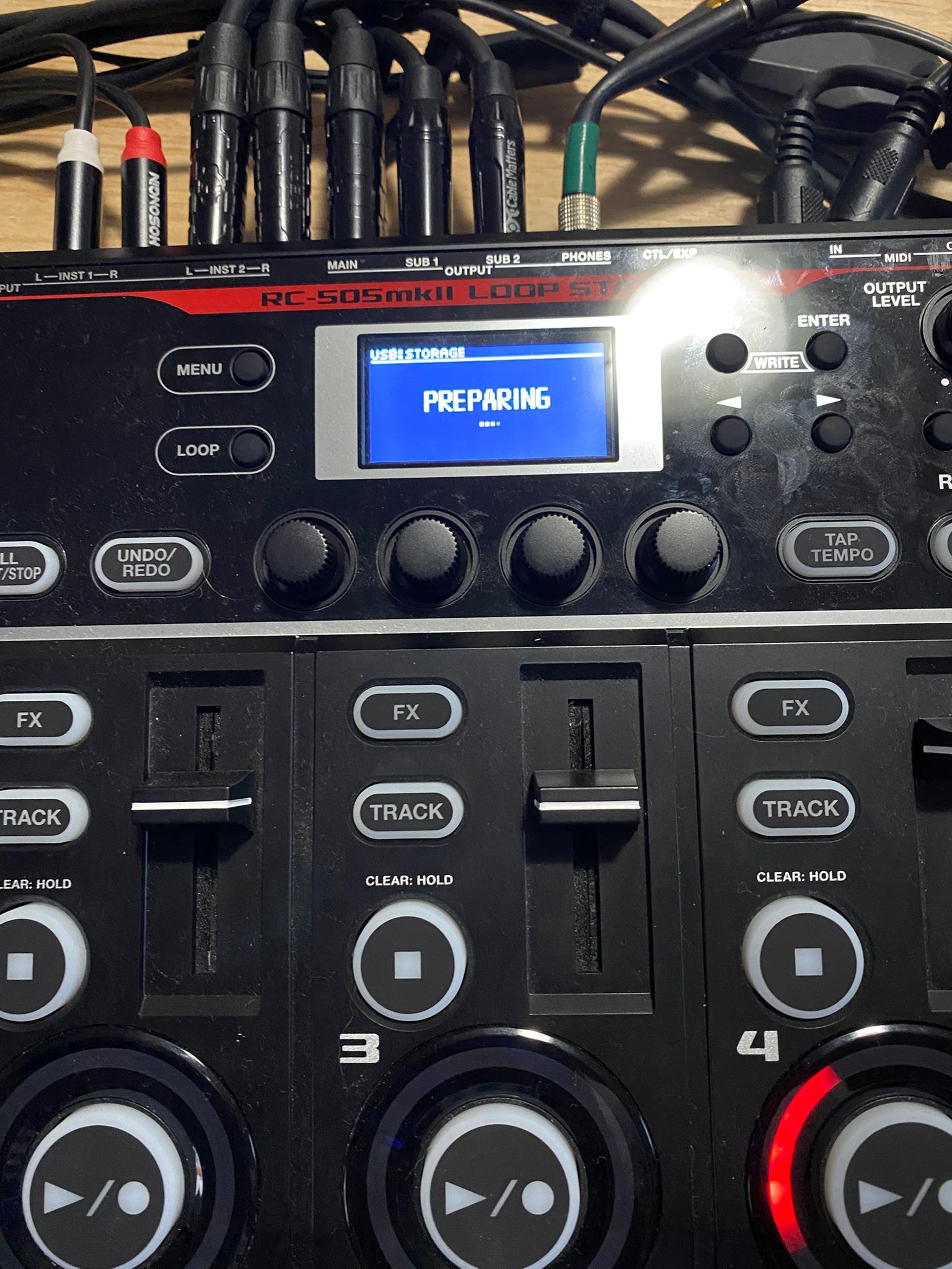 How to put RC 505 mk 2 into USB Storage mode?