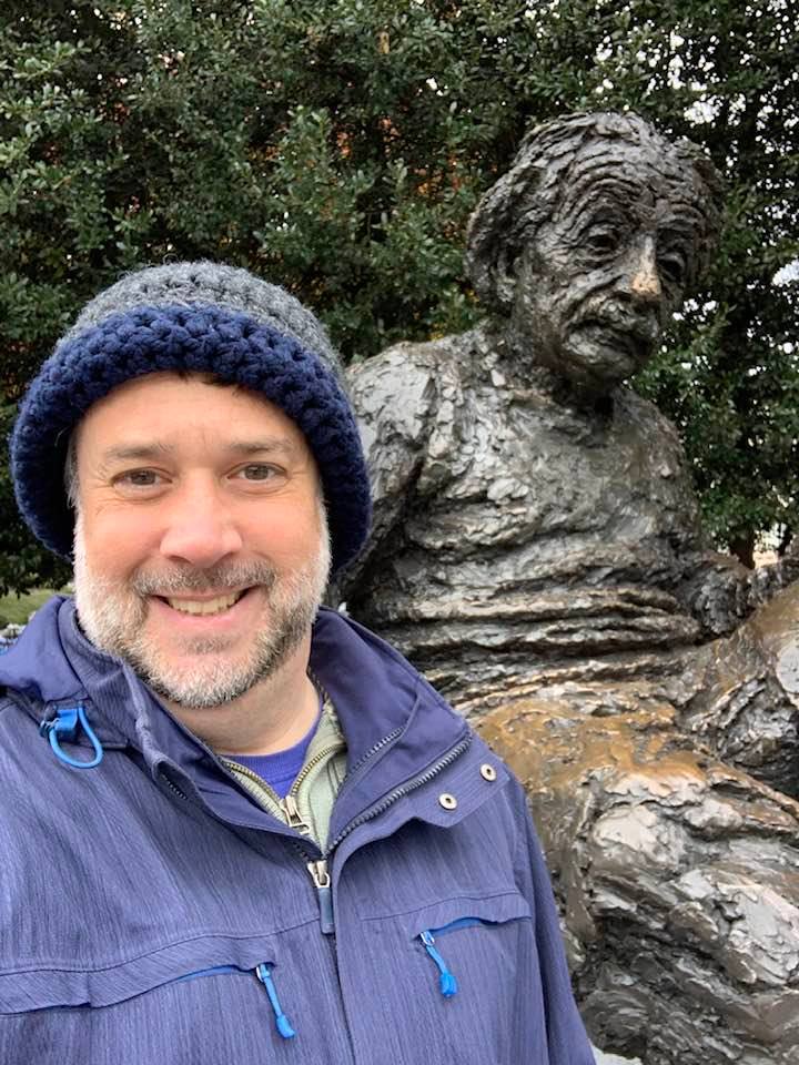 Albert Einstein memorial monument at Washington DC