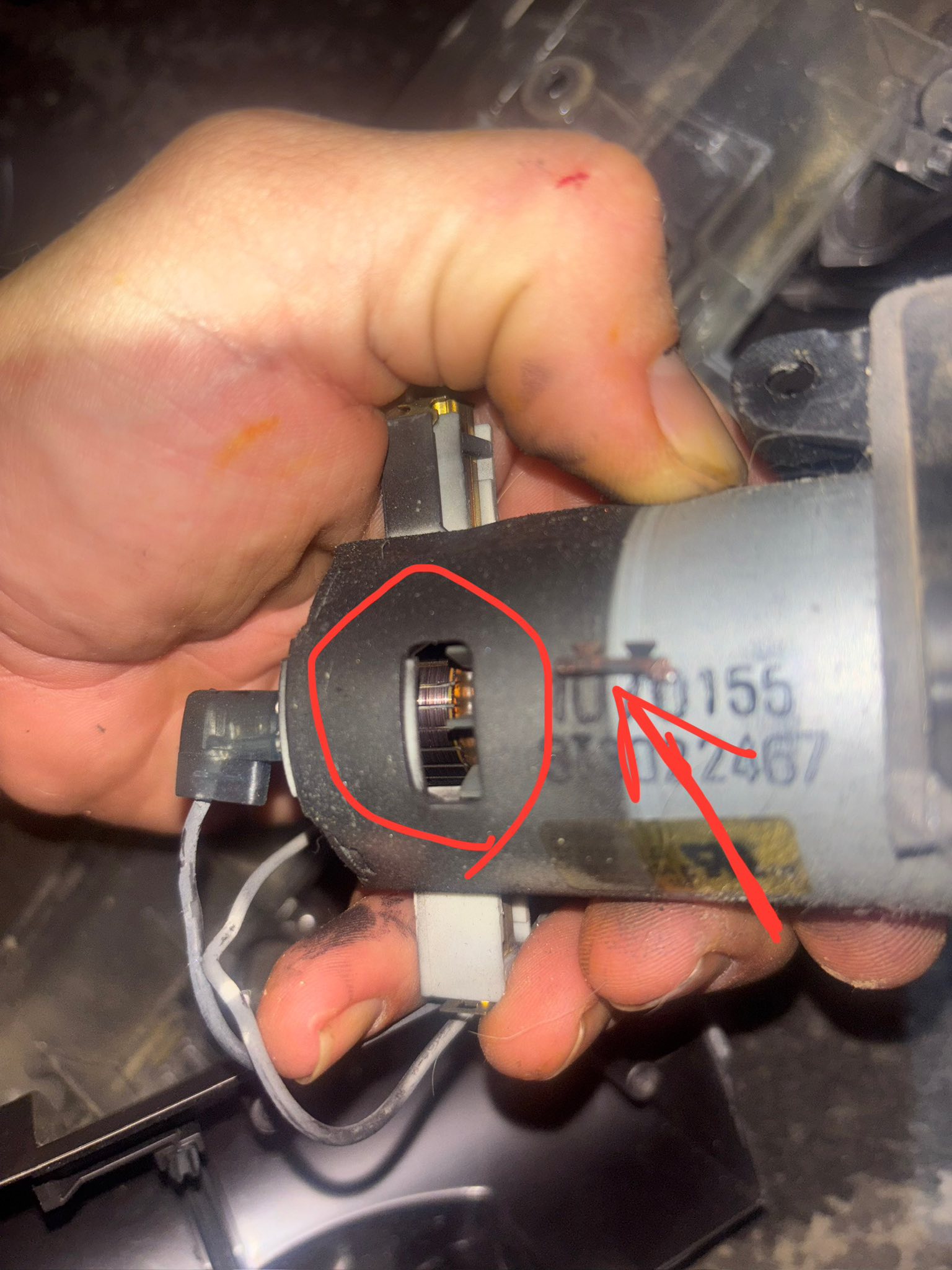 What is this Dyson vacuum motor part and can it be fixed?