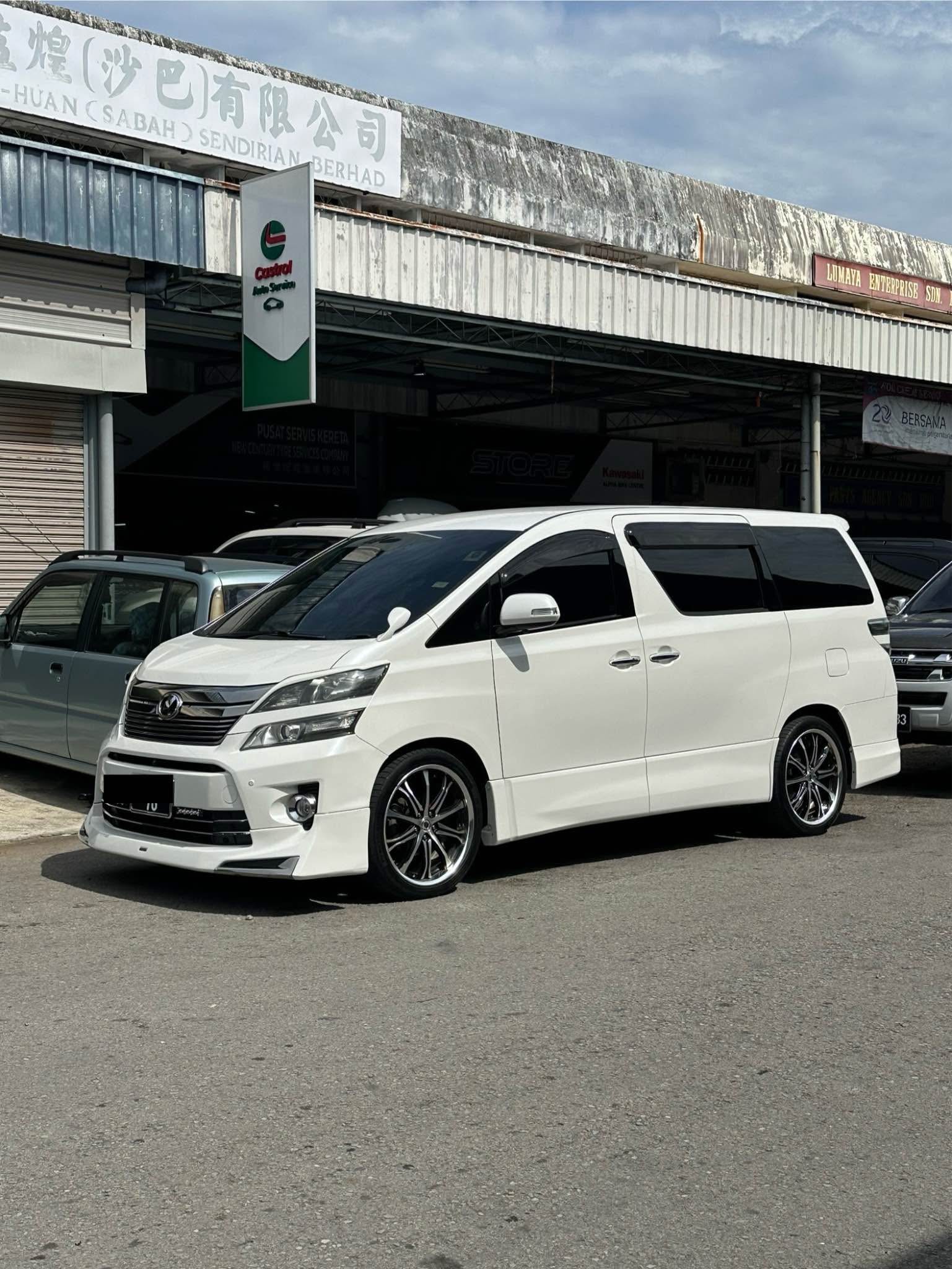 Toyota vellfire anh25 4wd model 2012 facelift Modelista bodykit 