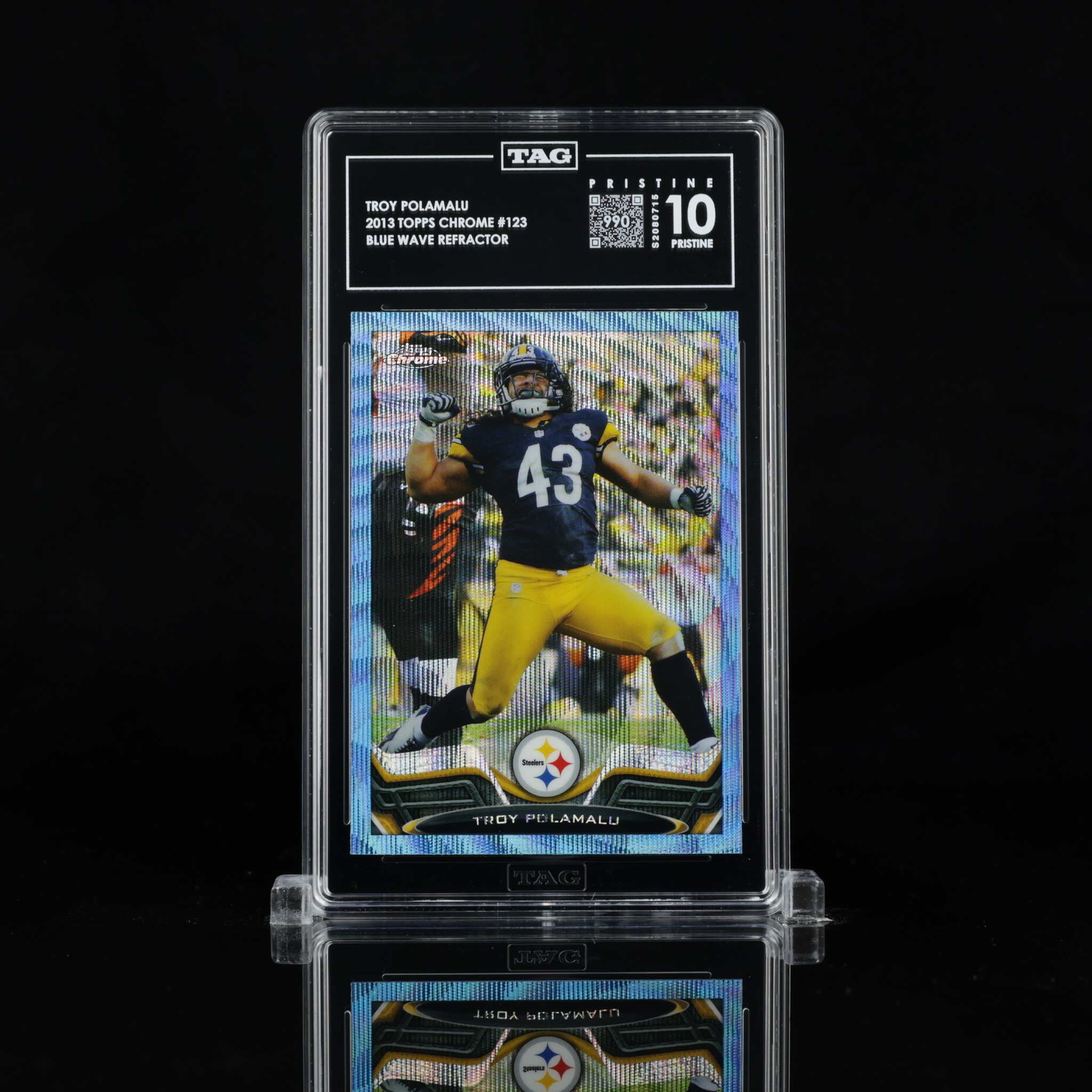 Got my first Pristine! TAG TROY POLAMALU 2013 2013T ГОРО12 TOPPS