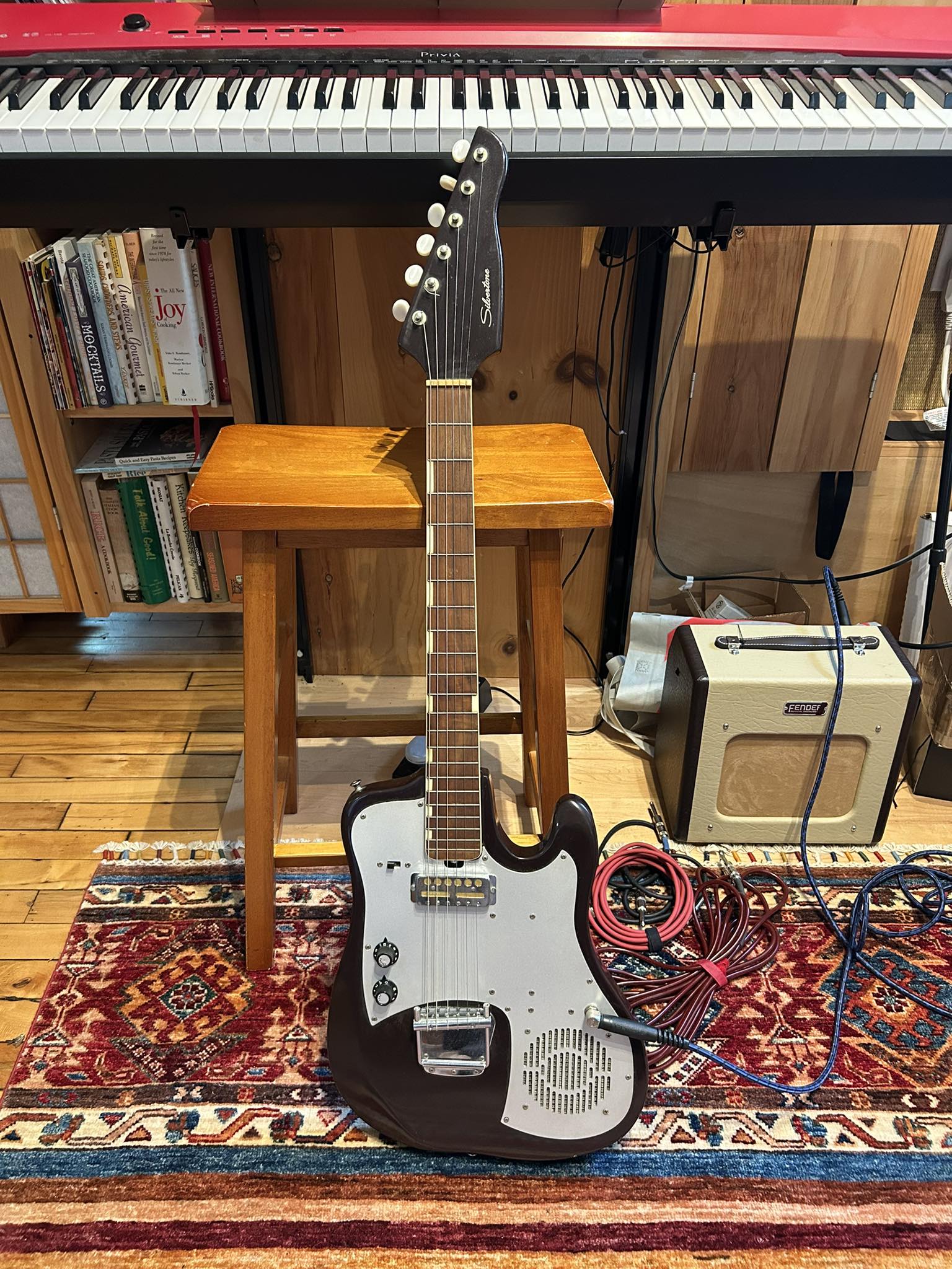 Teisco Silvertone 1487 guitar review