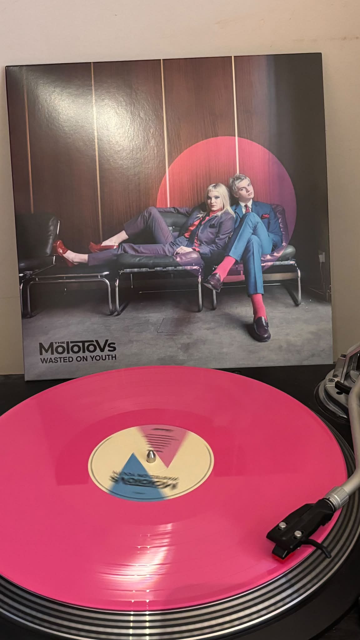 The Molotovs Wasted on Youth vinyl on turntable