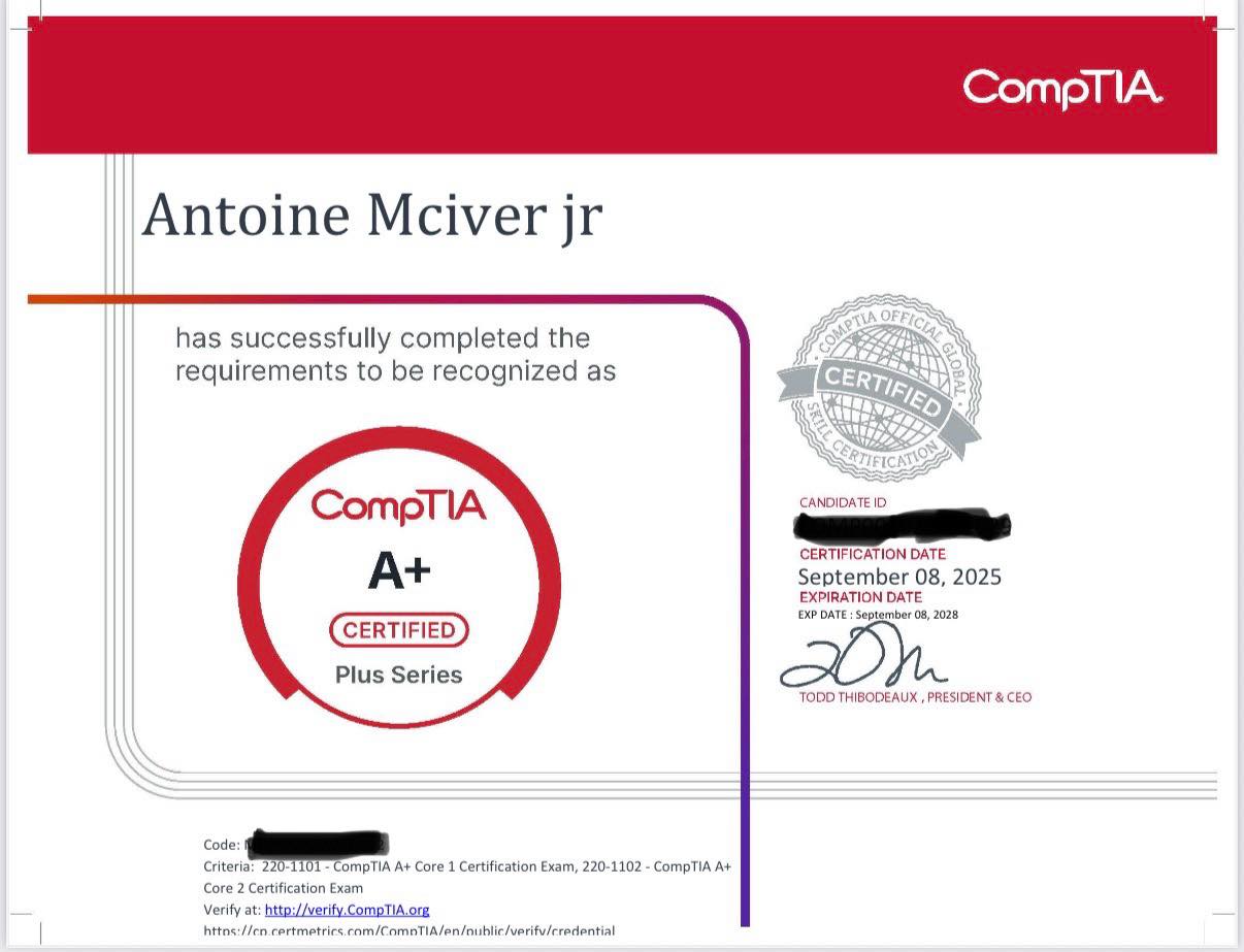 CompTIA A+ | Network+ Study Group and Exam Prep - 01Bit | Passed Monday ...