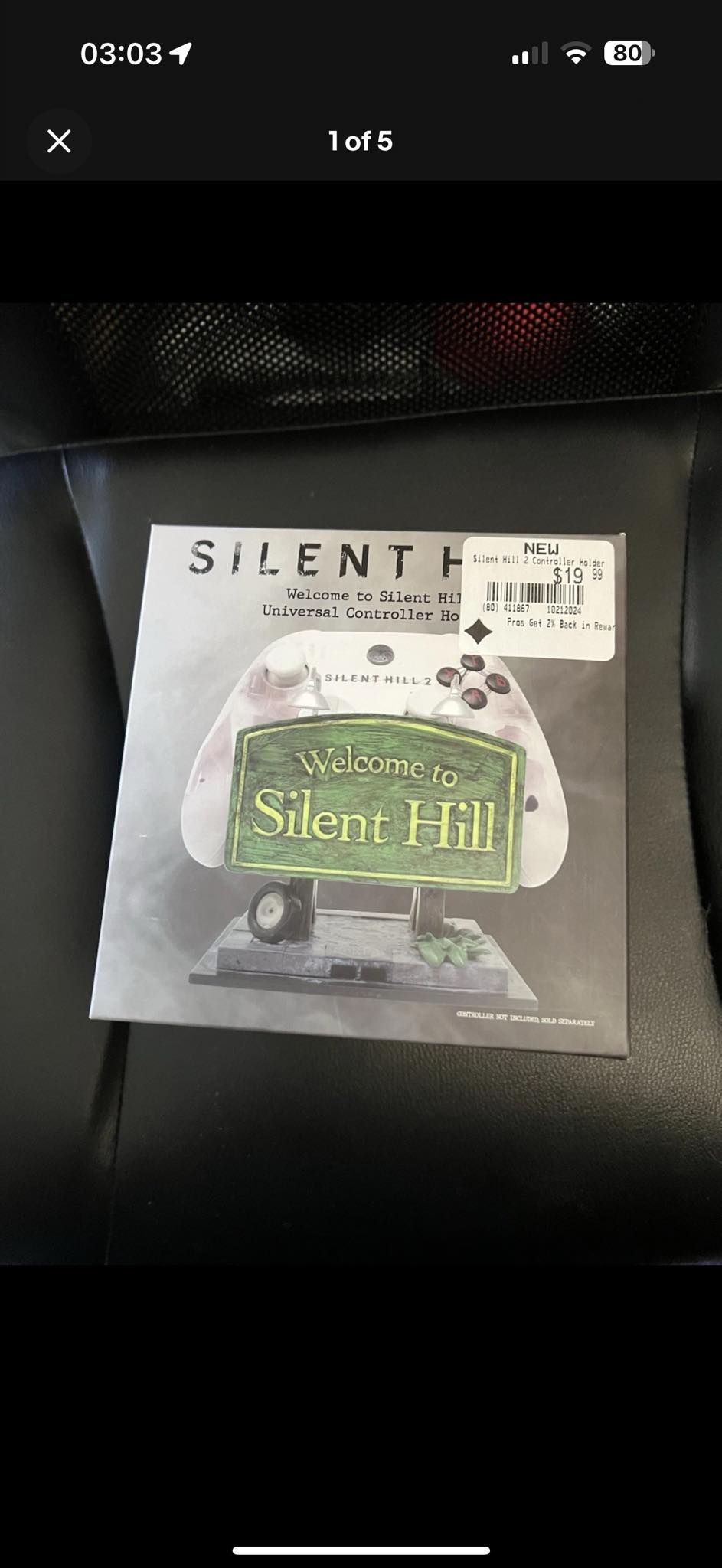 Silent Hill controller holder at GameStop