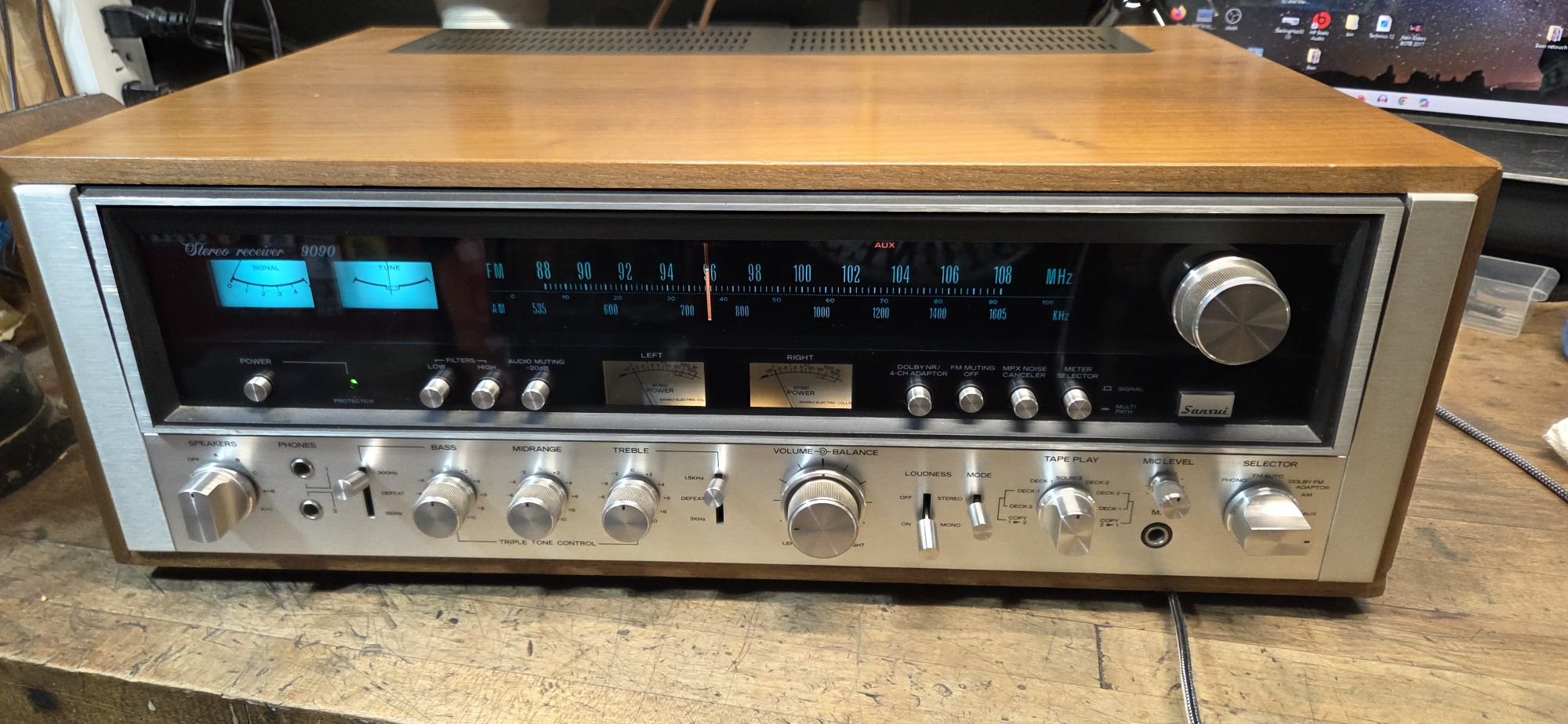Sansui 9090 (1976), Mordaunt Short Signifer speakers, (1979