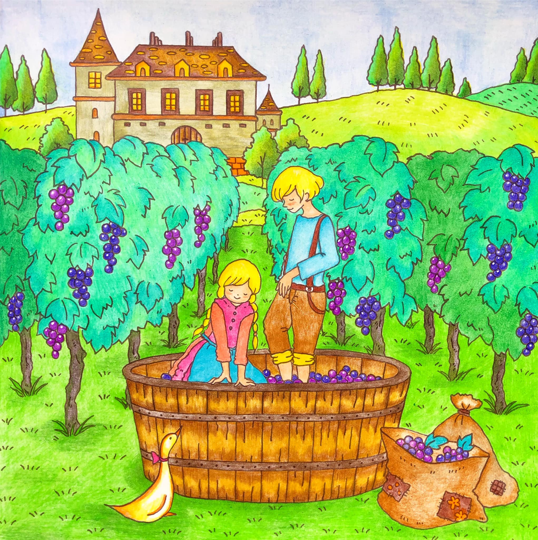 Finding Rare Eriy Romantic Country Coloring Book Third Tale