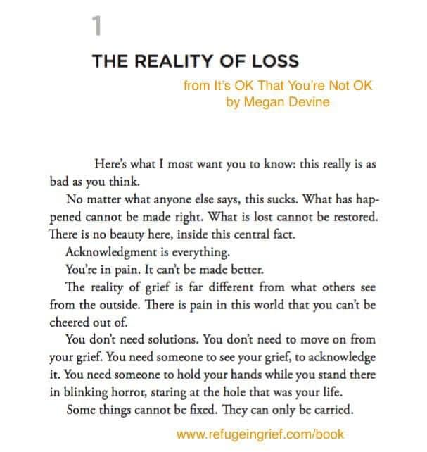 Grief Speaks - The reality of loss. “Some things cannot be... | Facebook