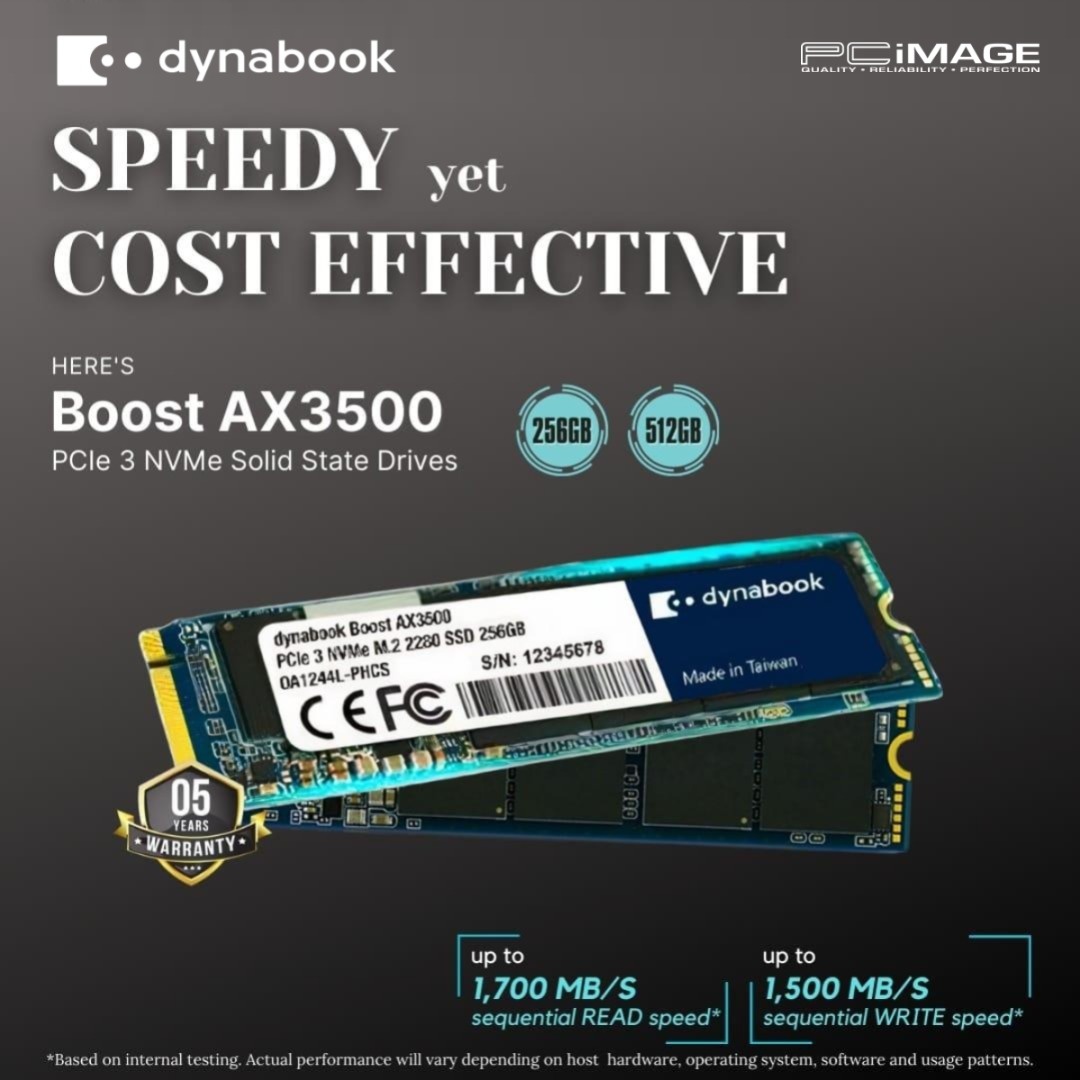 Something NEW here 🎉 Dynabook Boost AX3500 PCIe 3 NVMe Solid