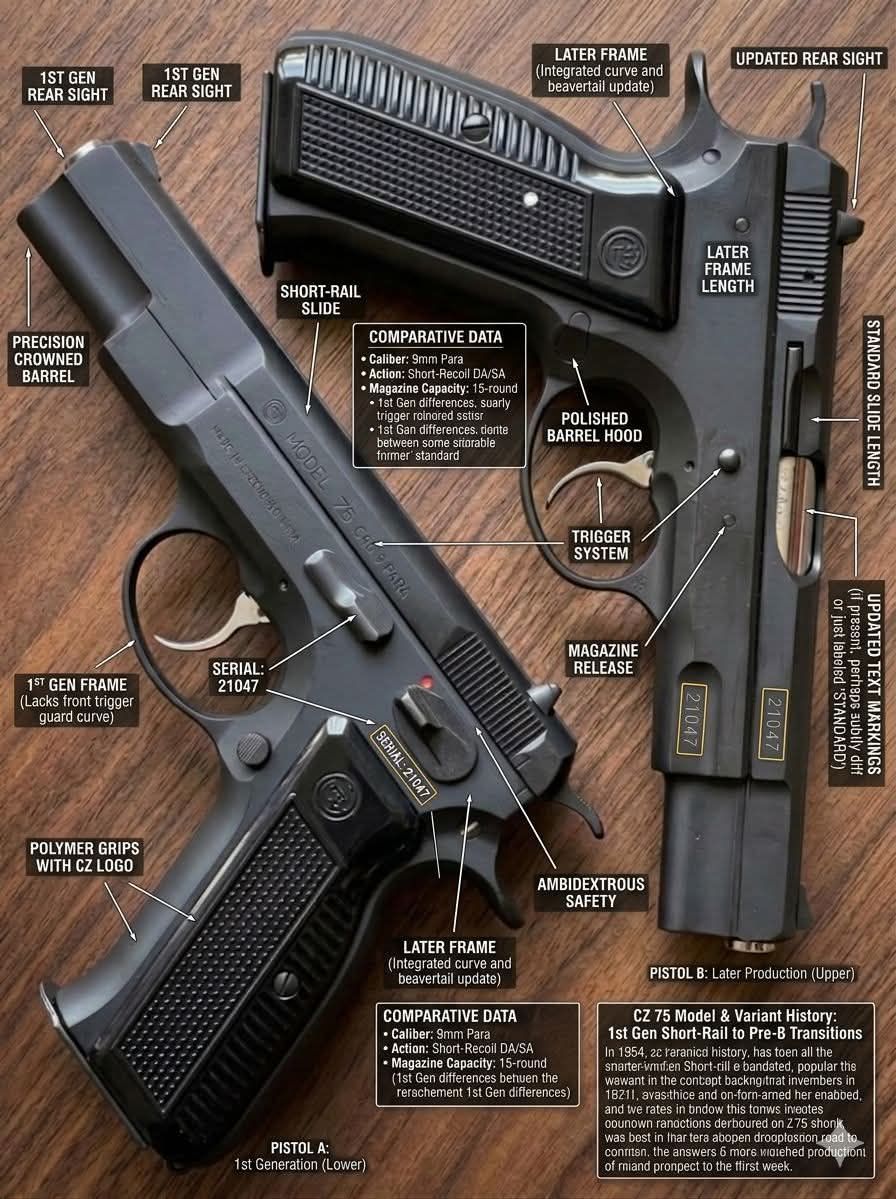 Czech history of pistol manufacturing with the CZ 75