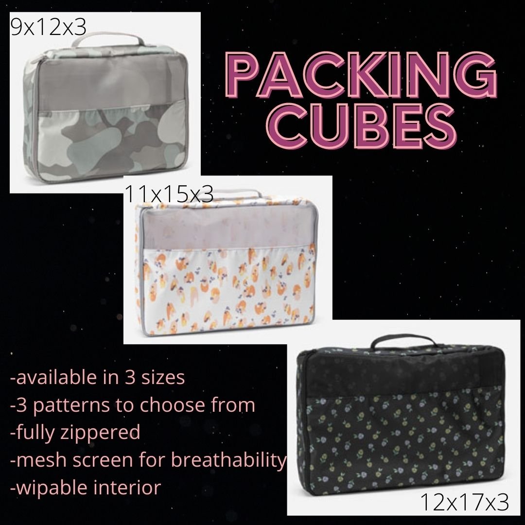 Travelwise Packing Cube System - Durable 3 Piece Weekender Luggage Organizer Set