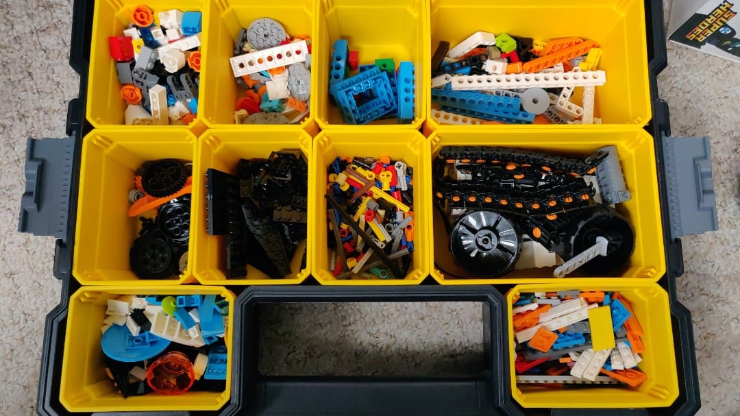 lego boost storage box Organizer Bins for Lego, Building Blocks Storage with Building Baseplate Lid, Storage Containers for Building Brick Storage Plastic Stackable Organizer Bin : Toys & Games practical small storage box Stanley FatMax organizer for boost