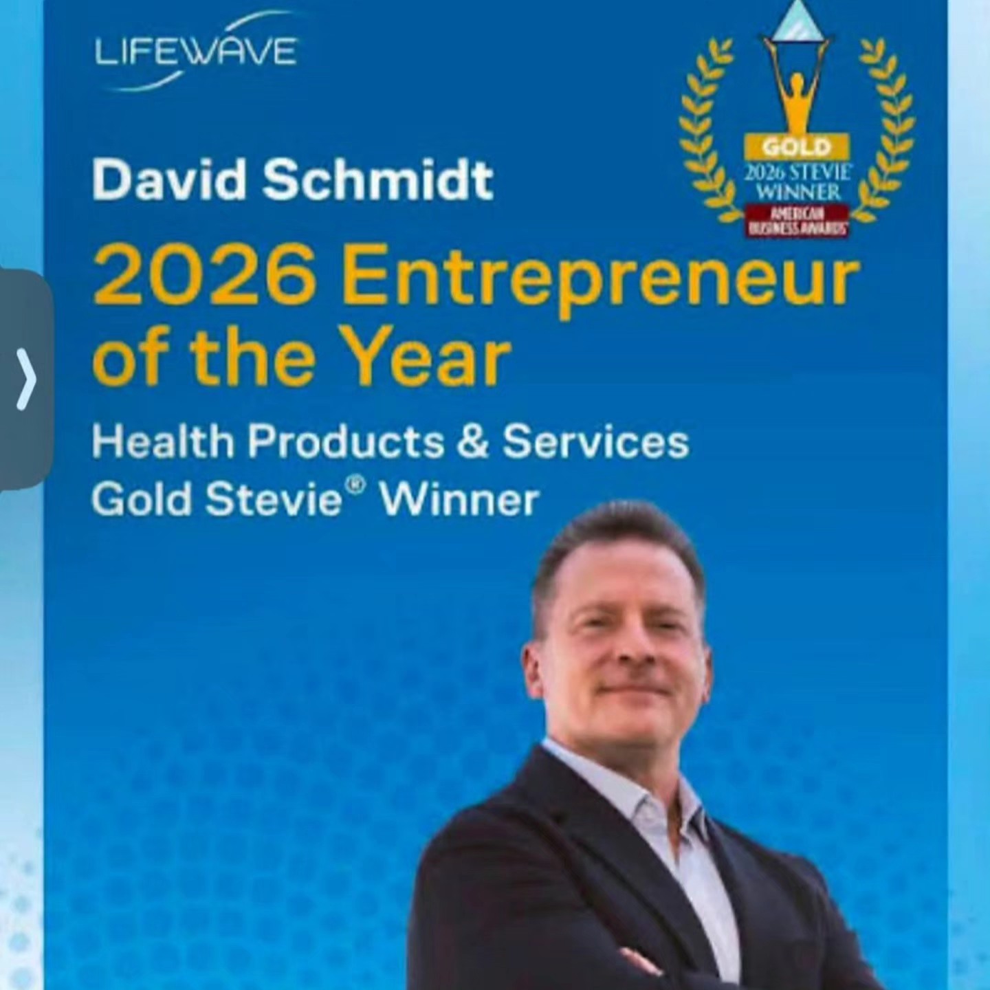 lifewave david schmidt glutathione named 2026 Entrepreneur of the Year Products – Infiniwell