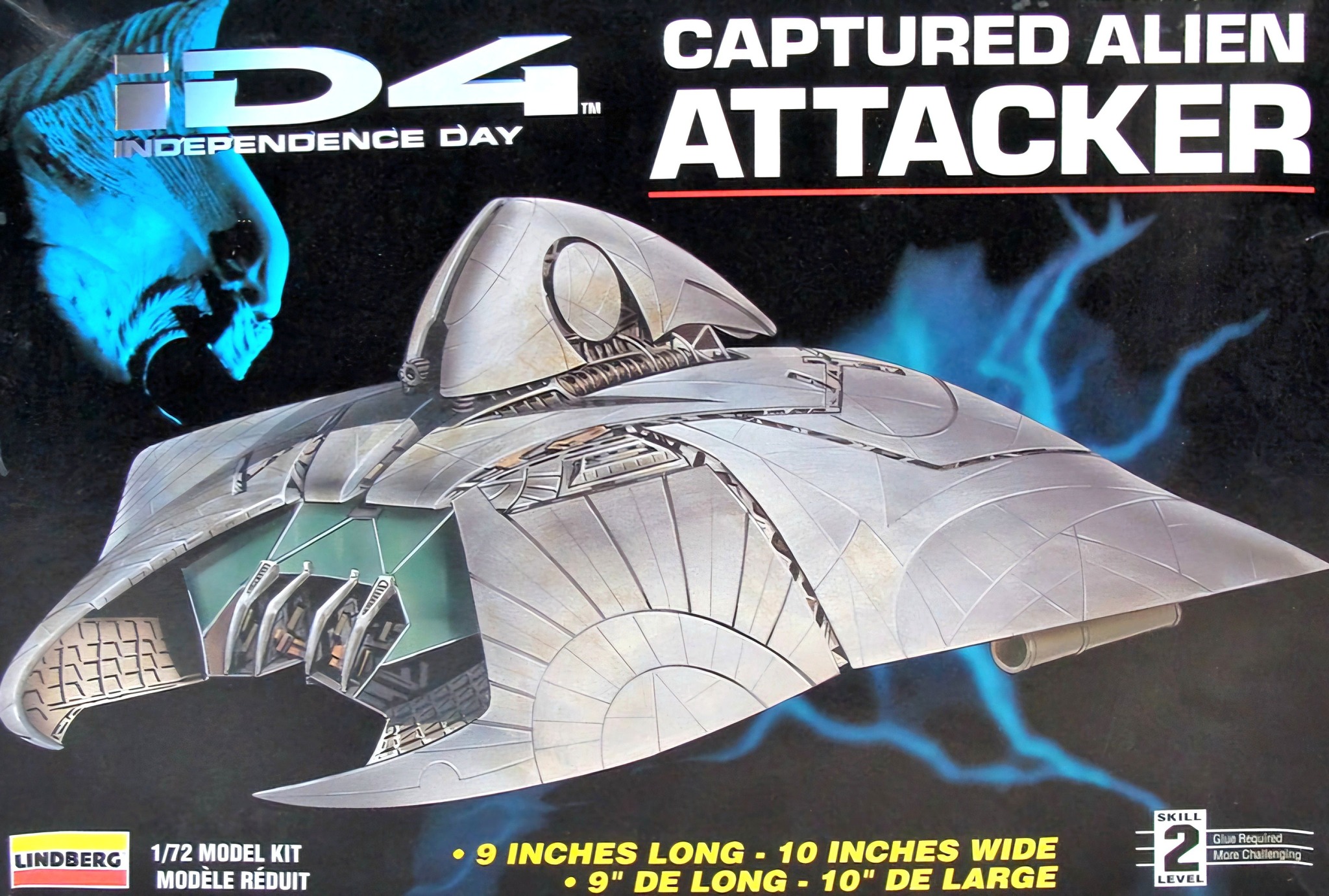 Lindberg 1/72 scale Independence Day alien attacker kit